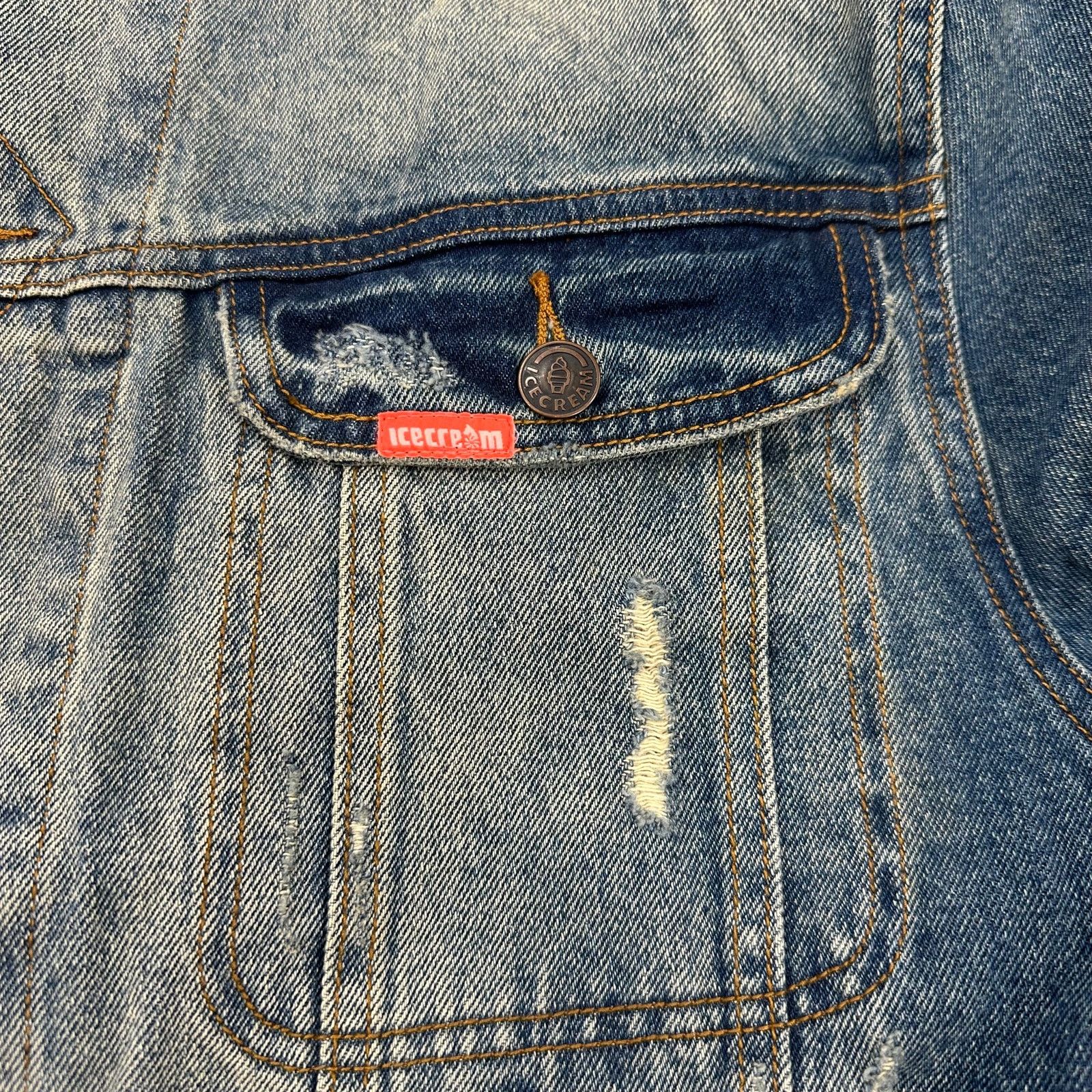 Icecream SS22 Icecream Mamba Denim Jacket Blue Wash sizer XL B23 Size US XL / EU 56 / 4 - 6 Thumbnail