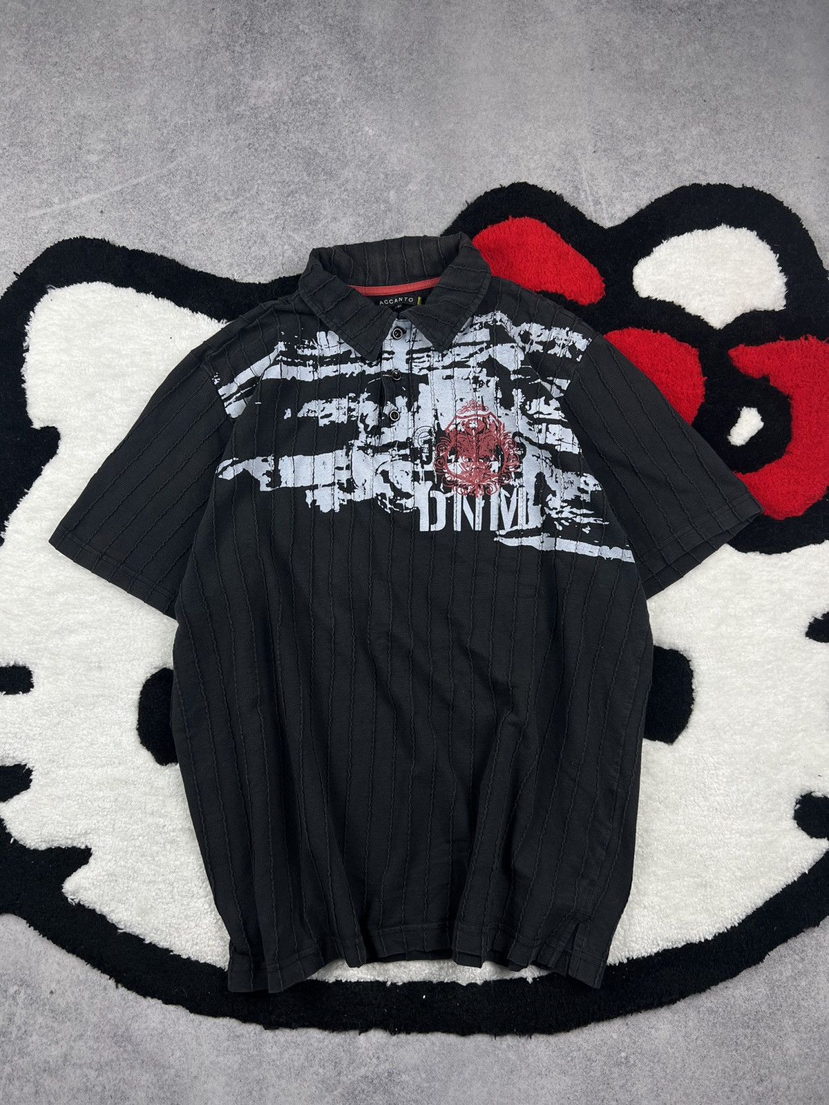 Vintage Crazy Y2K Vintage Grunge Affliction Style Japanese Polo Tee Size US XL / EU 56 / 4 - 1 Thumbnail
