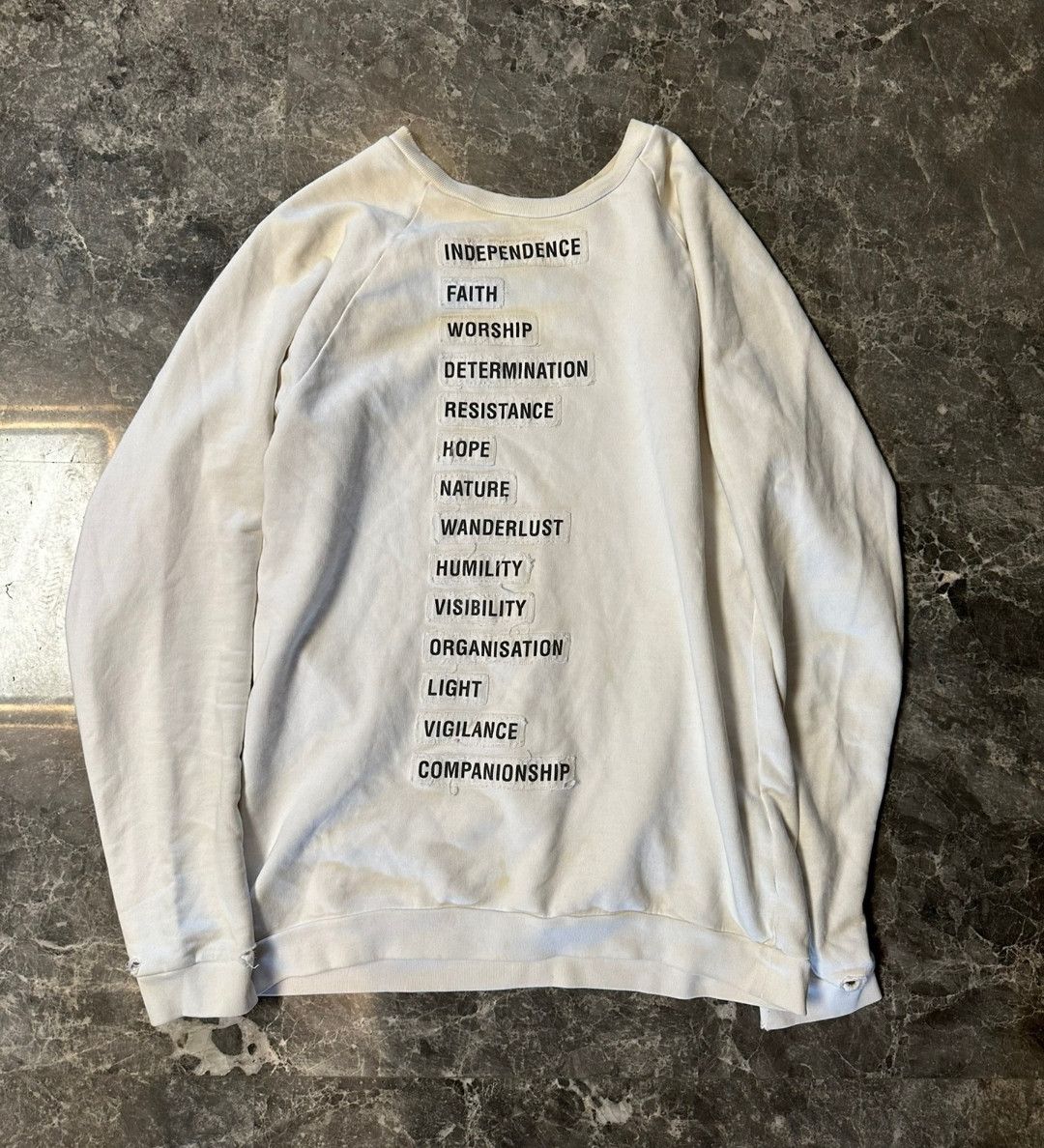 RAF SIMONS REDUX Slogan Sweatshirt
