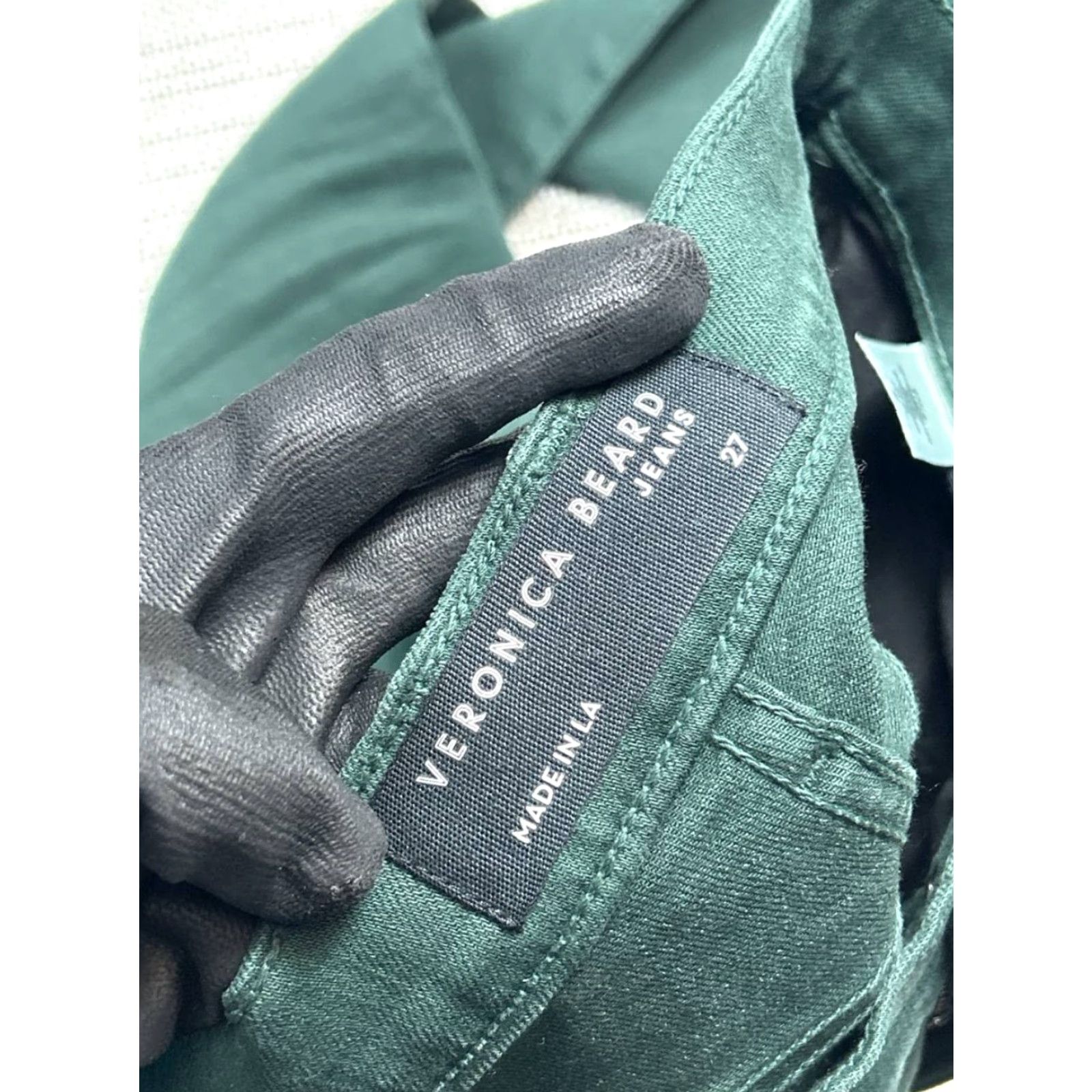 Veronica Beard Veronica Beard Jeans Womens 27 Debbie Skinny Green Denim Size 27" / US 4 / IT 40 - 7 Thumbnail