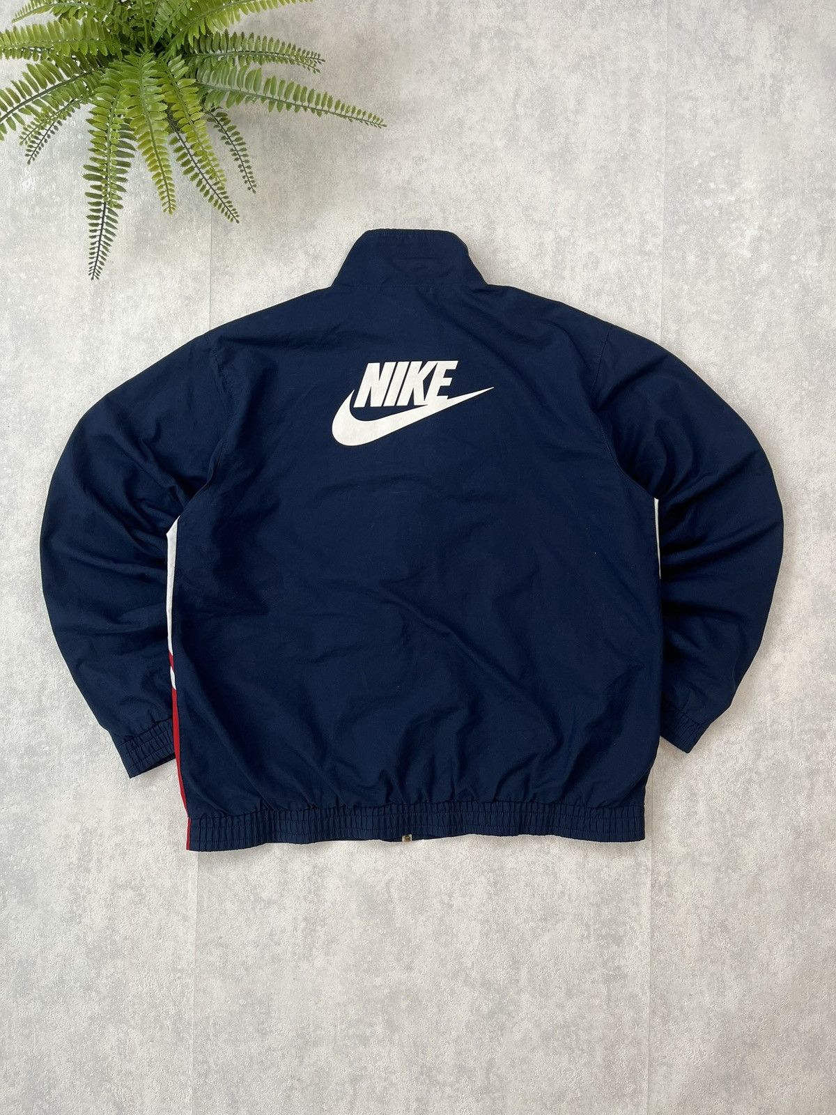 Nike × Vintage 90s Nike Double Logo Vintage Y2K Windbreaker Retro Jacket Size US M / EU 48-50 / 2 - 2 Thumbnail