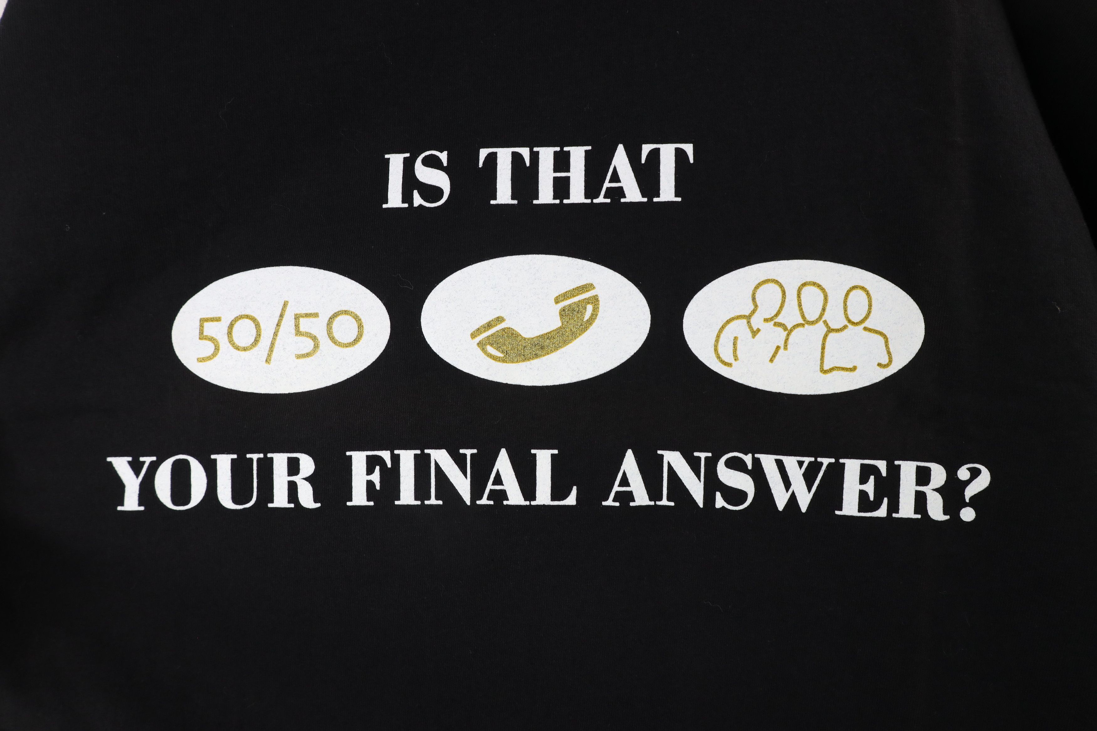 Vintage Vintage 90s Answer Who Wants to Be A Millionaire T-Shirt Size US XL / EU 56 / 4 - 4 Thumbnail
