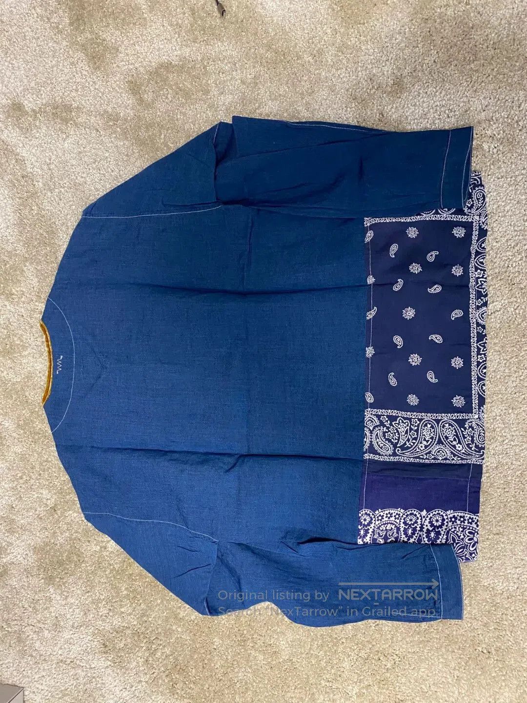 Visvim visvim 19aw border tunic shirt navy. Size US M / EU 48-50 / 2 - 3 Thumbnail