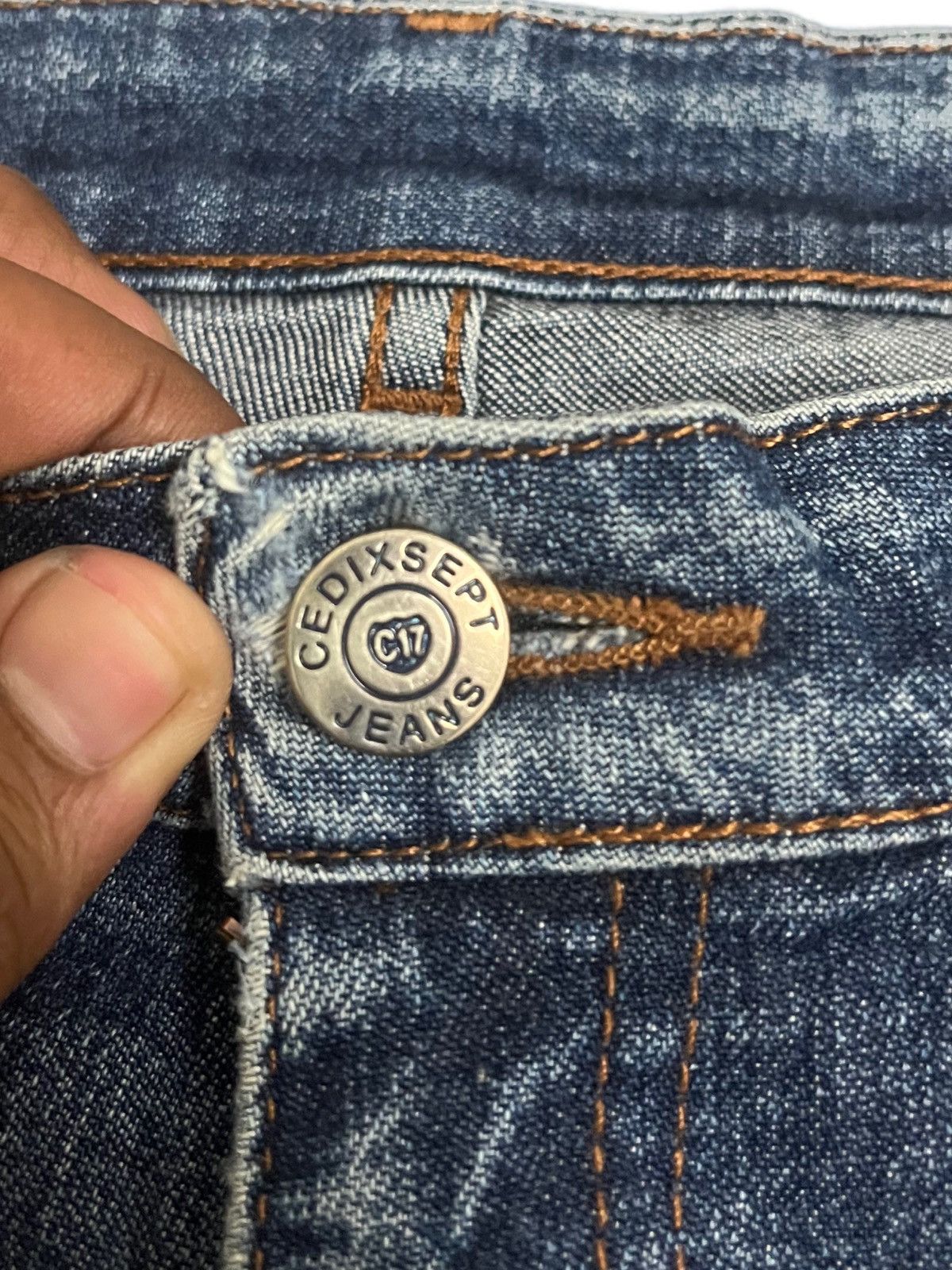 Japanese Brand × Vintage Vintage Cedixsept Flare Denim Size US 30 / EU 46 - 6 Thumbnail