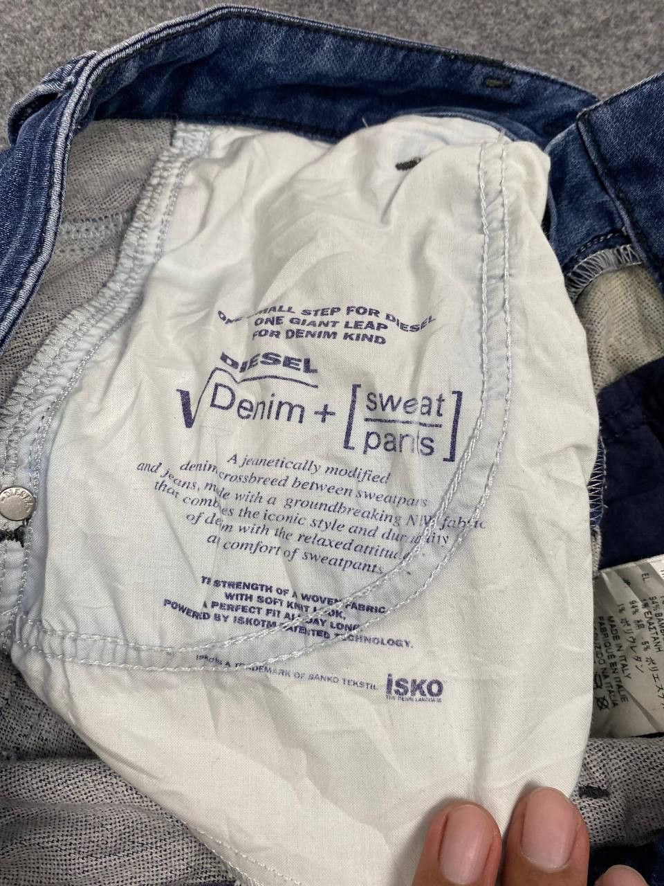Diesel diesel sweatpants distressed denim Size 30" / US 8 / IT 44 - 10 Thumbnail