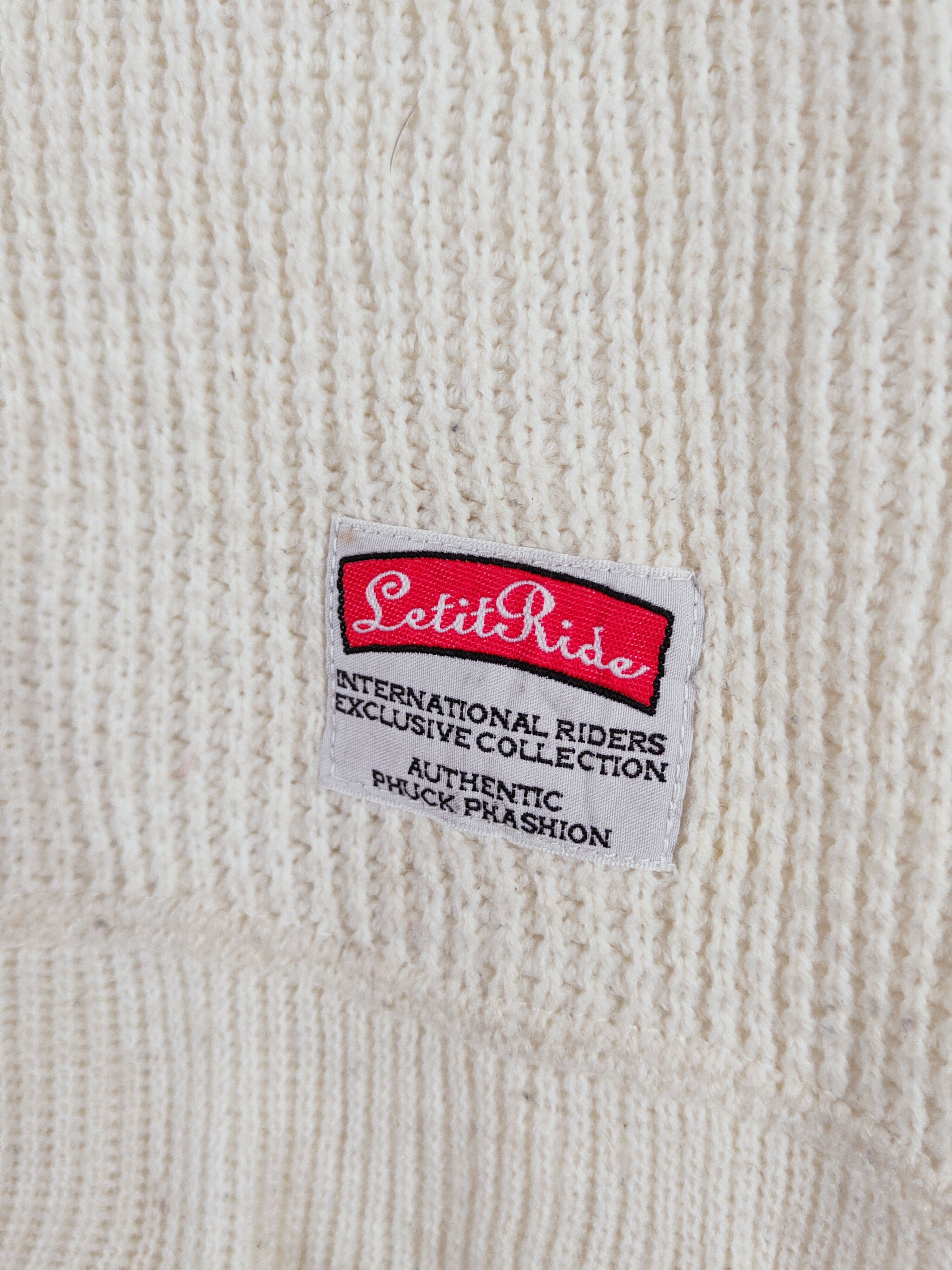 Champion Champion Ivory Letit Ride Knitwear Sweatshirts #W1175 Size US M / EU 48-50 / 2 - 6 Thumbnail