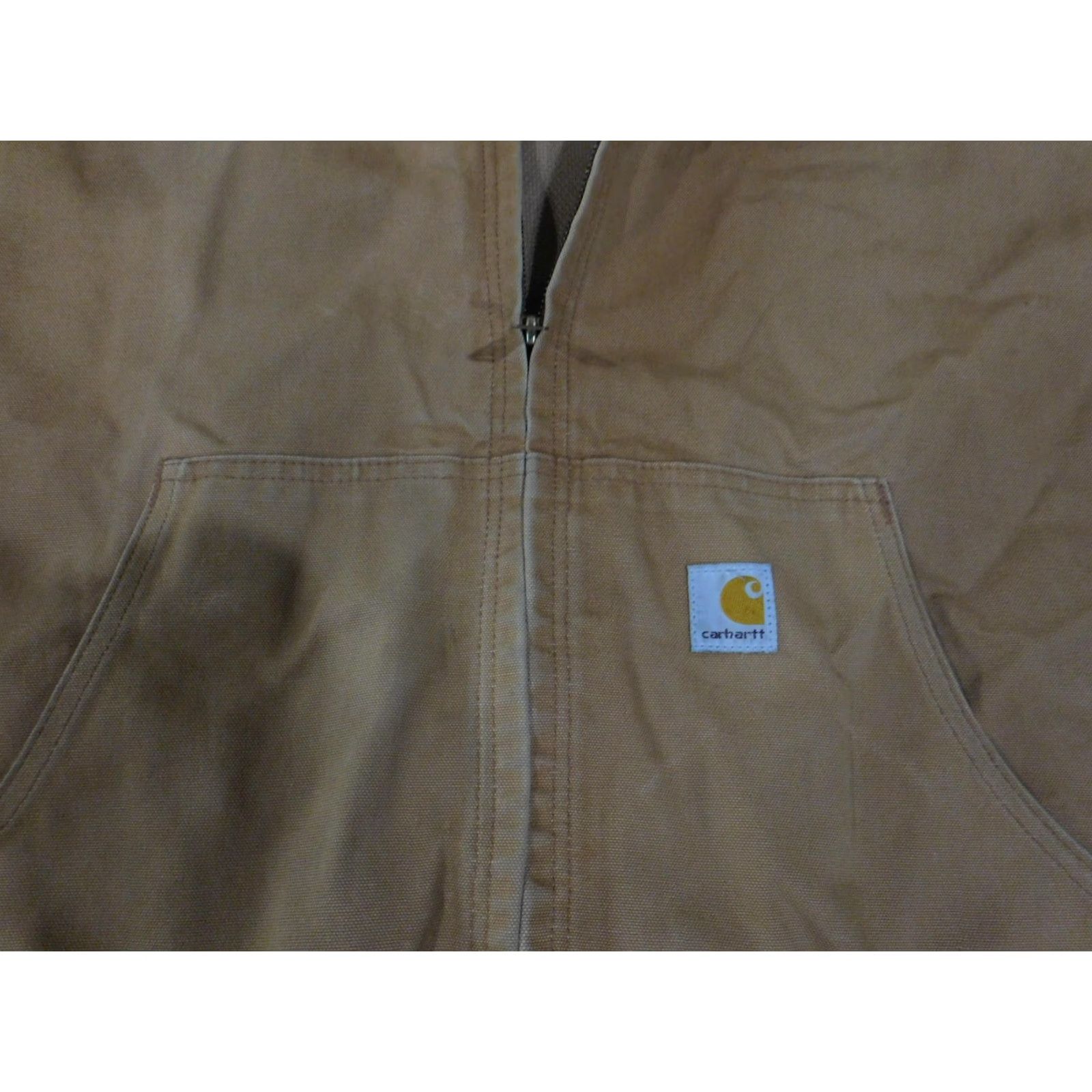 Carhartt VINTAGE Carhartt Jacket Mens 3XL Brown Hooded Full Zip Workwear Heavyweight USA Size US XXL / EU 58 / 5 - 4 Thumbnail