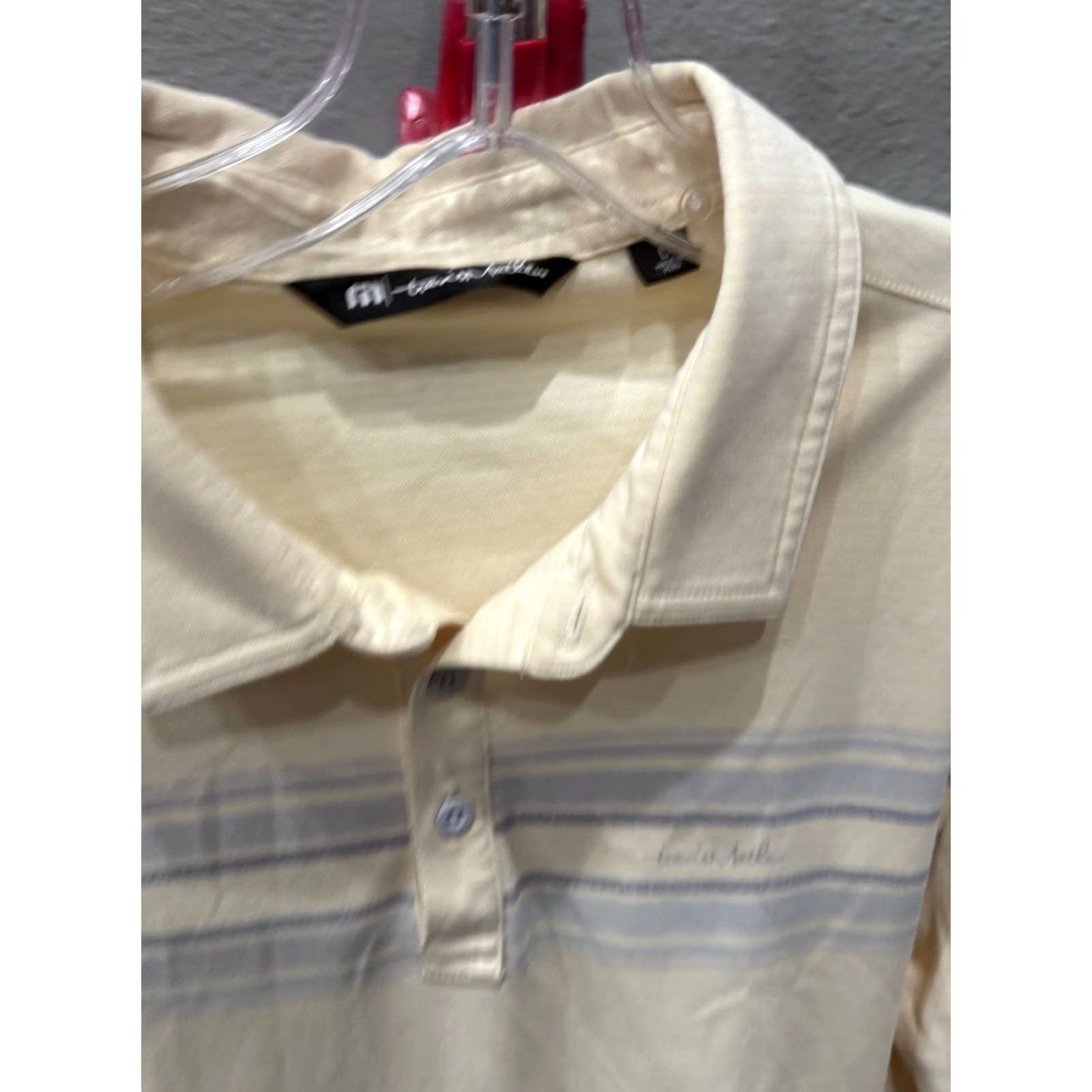 TravisMathew Travis Matthew Pebble Peach Golf Link POLO SHIRT Large L Mens Size US L / EU 52-54 / 3 - 3 Thumbnail
