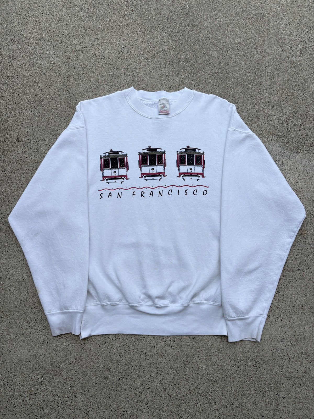 Fruit Of The Loom × Vintage Vintage 90s Fruit Of The Loom San Francisco Sweater Size XL Size US XL / EU 56 / 4 - 1 Thumbnail