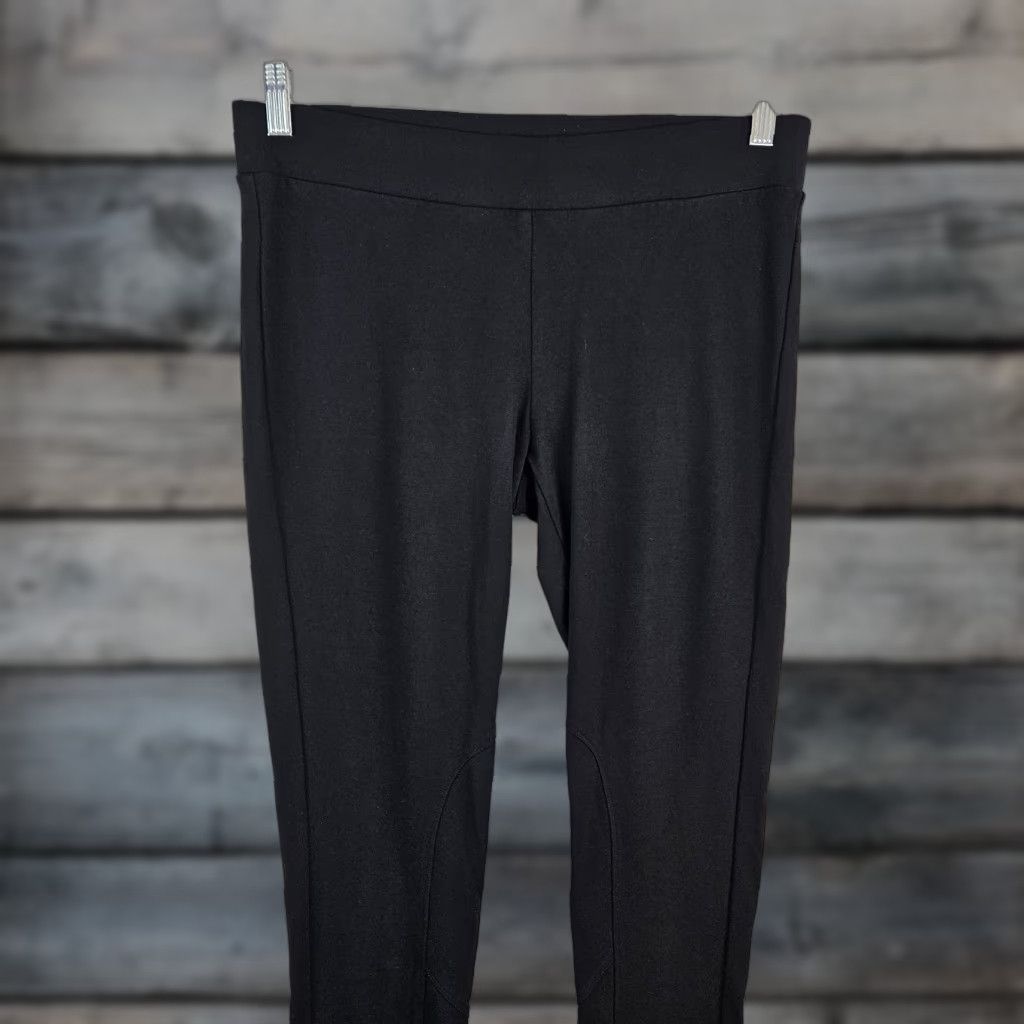 Vintage Cabi Ponte Leggings Womens Medium Black Mid Rise Ankle Zip Knit Pants Size 32" / US 10 / IT 46 - 1 Thumbnail