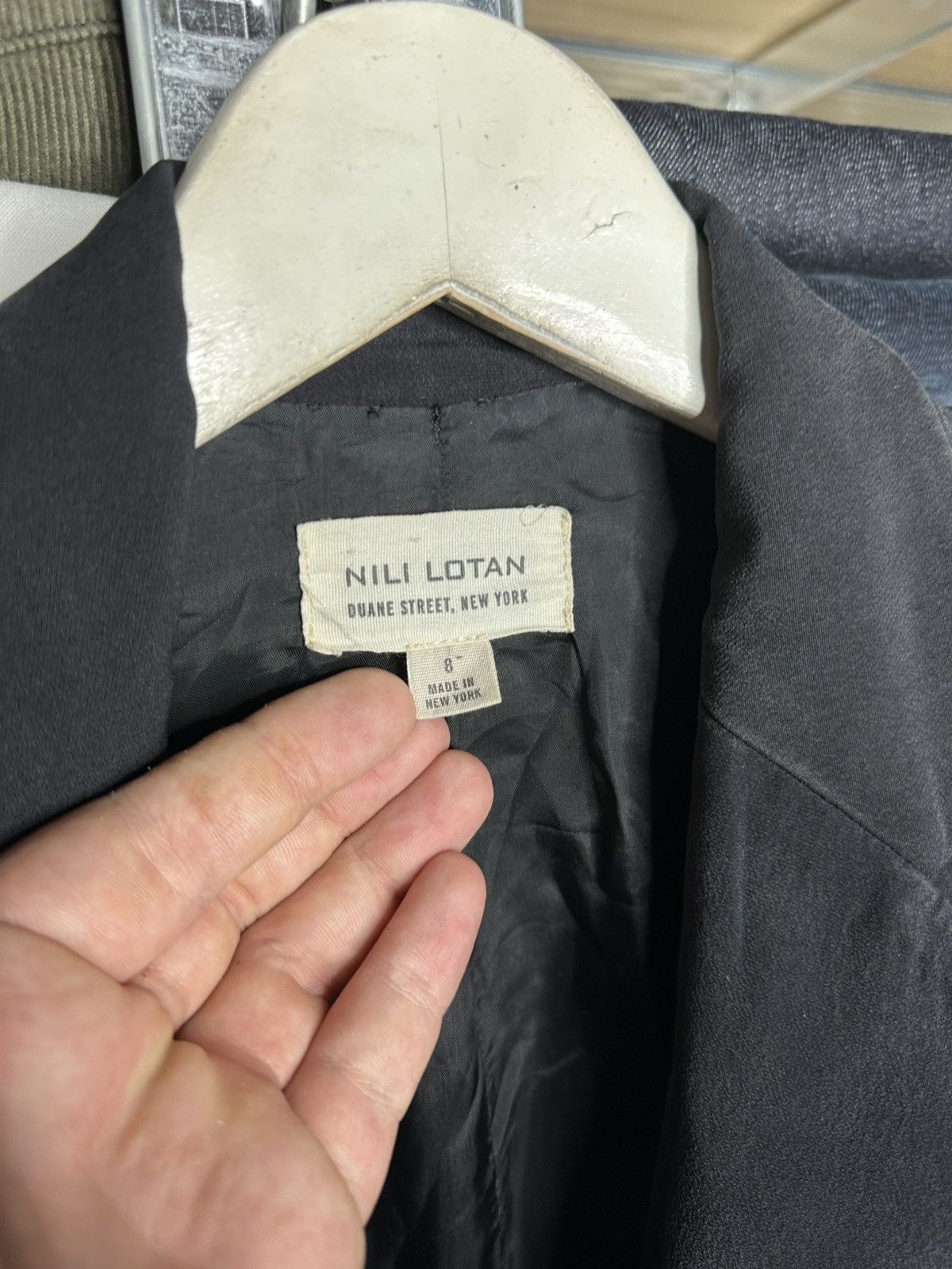 Nili Lotan NILI LOTAN 100% Silk Blazer Jacket Women's Size 8 Size M / US 6-8 / IT 42-44 - 4 Thumbnail