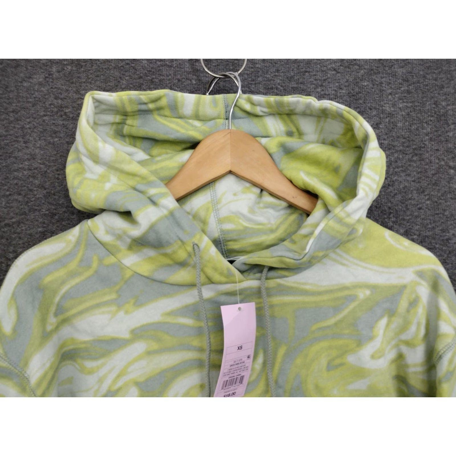 Vintage Nike Wild Fable Hoodie Women's XS Green Crewneck Hooded Pullover Solid Drawstring Activewear Winter 90s (if applicable) Mens Women Girls Size XS / US 0-2 / IT 36-38 - 3 Thumbnail