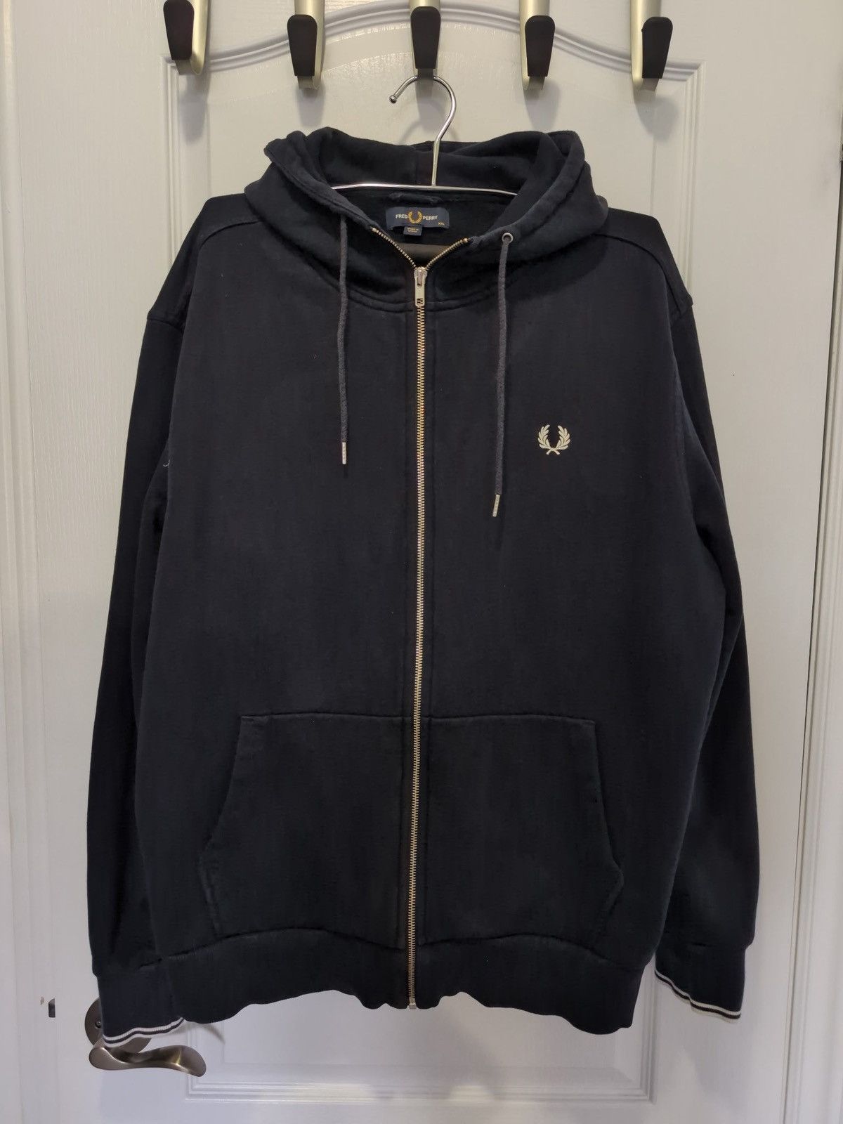 Fred Perry FRED PERRY ZIP UP SWEATER Size US XL / EU 56 / 4 - 1 Thumbnail