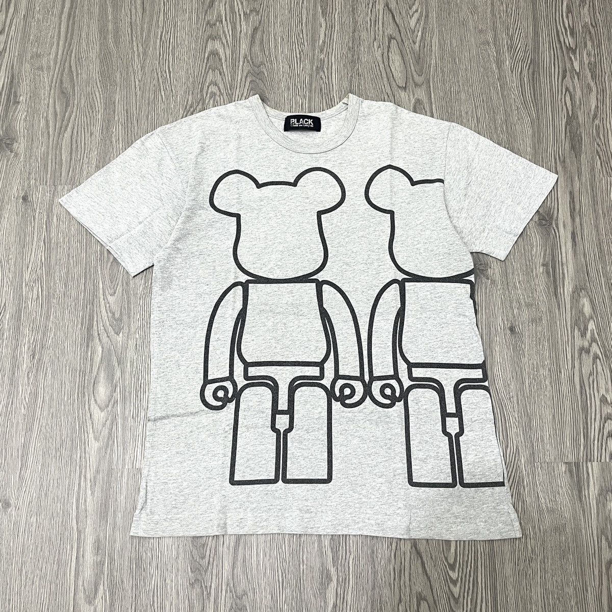 Comme des Garcons Black AD2009 Black Comme Des Garcons Bearbrick tee Size US M / EU 48-50 / 2 - 1 Thumbnail