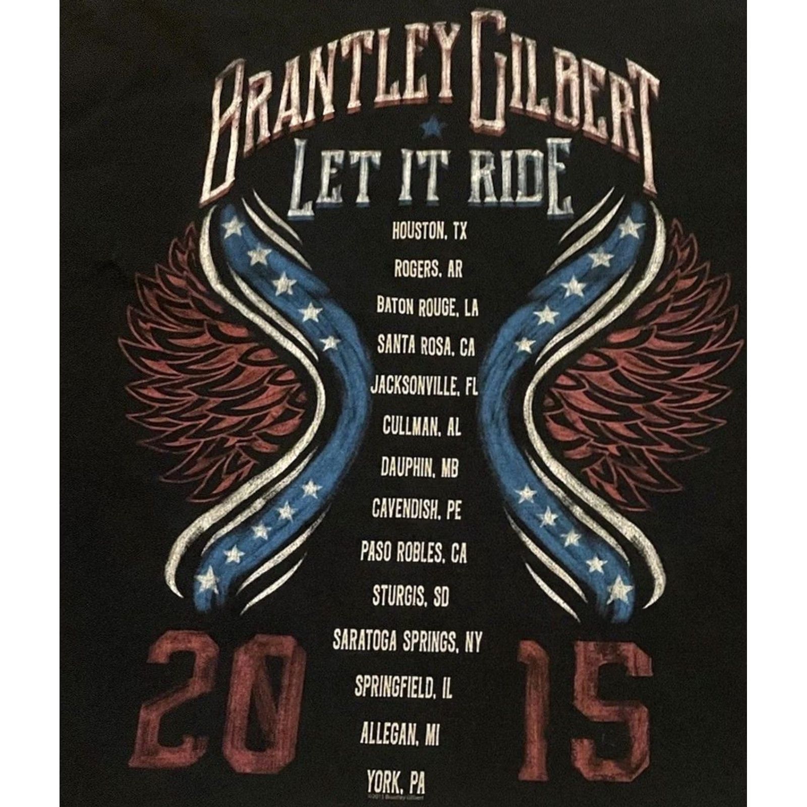 Vintage Vtg Brantley Gilbert Tour Shirt L Concert Rock Grunge 90s Black Mens Size US L / EU 52-54 / 3 - 4 Thumbnail