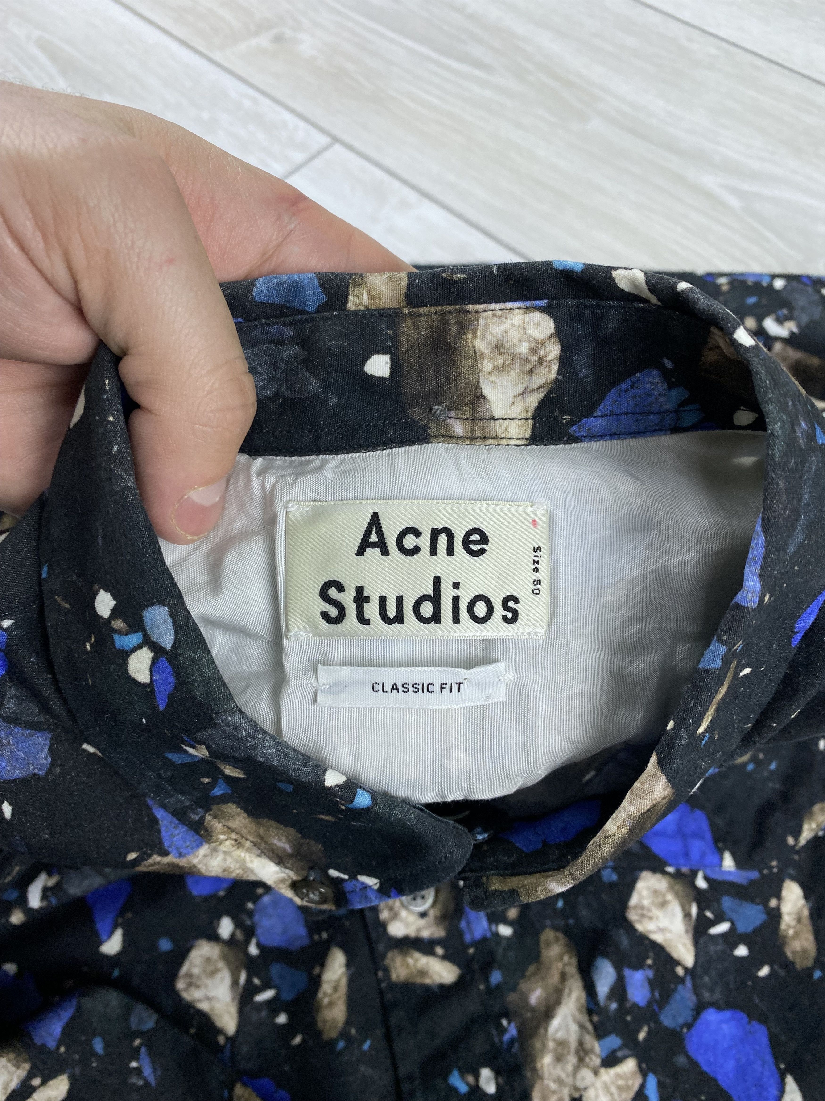 Acne Studios × Vintage Acne Studios insherwood print aw14 shirt size 50 Size US M / EU 48-50 / 2 - 9 Thumbnail