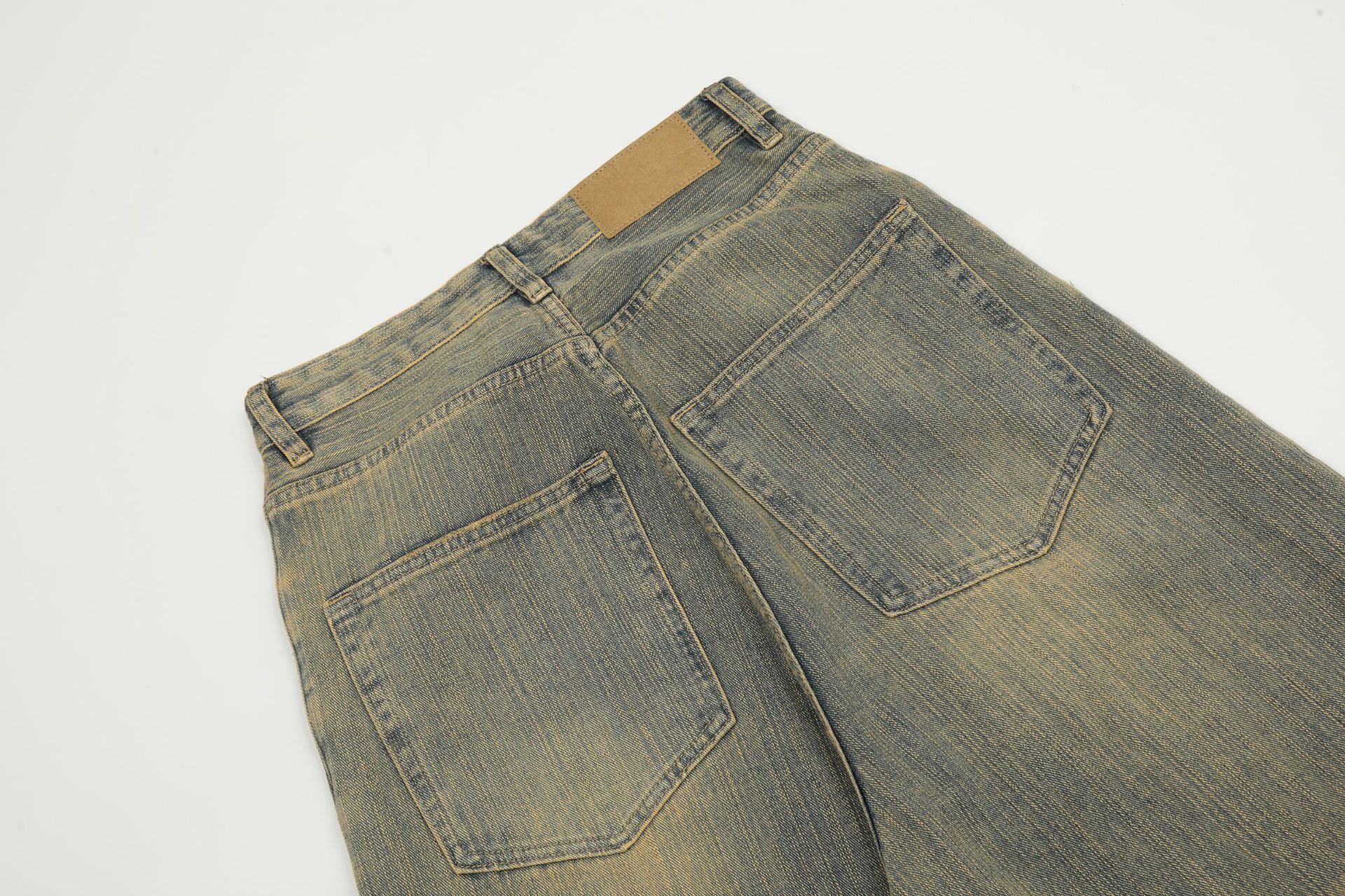 Japanese Brand × Jean High street trend loose washed distressed straight jeans Size US 32 / EU 48 - 6 Thumbnail