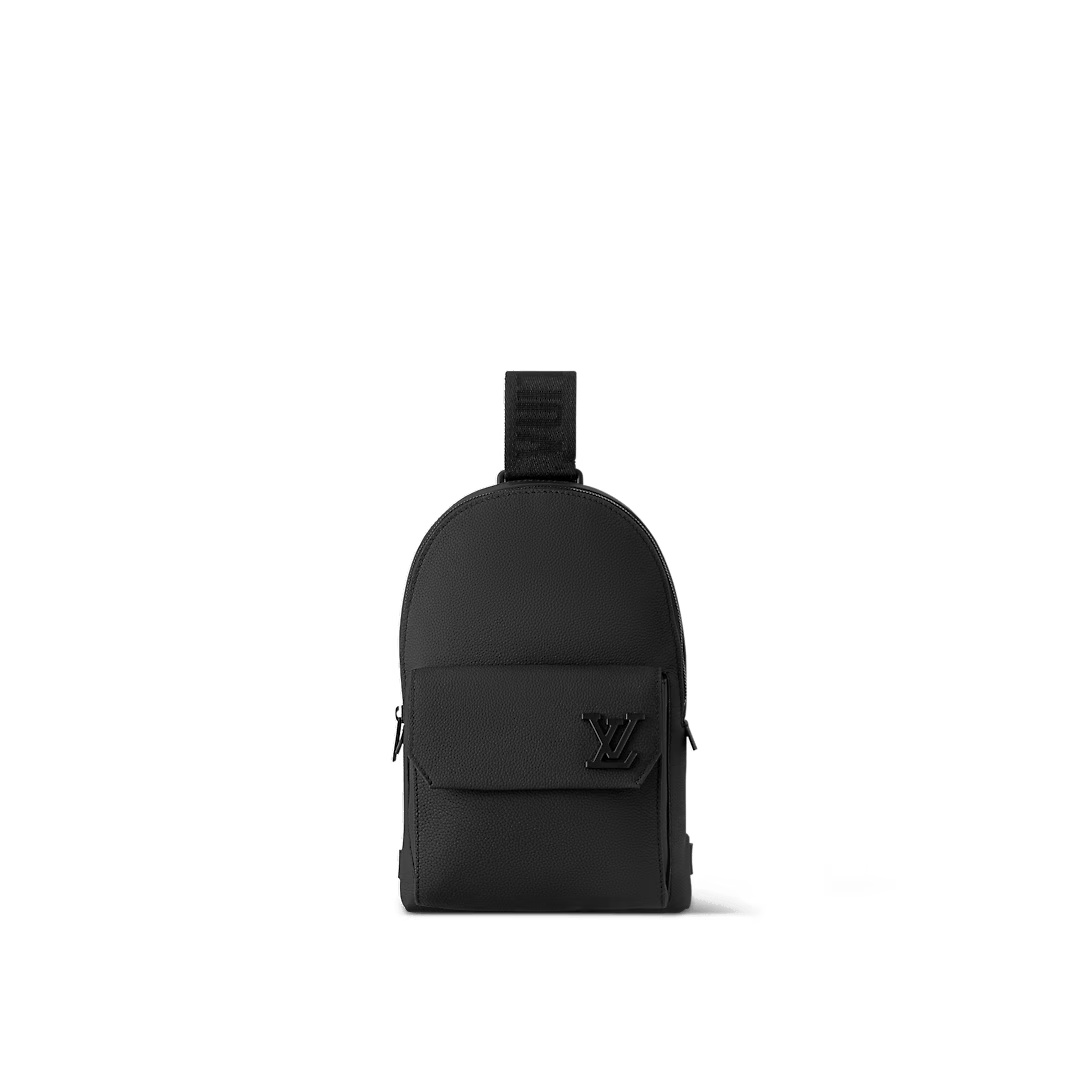 Bag Crossbody Leather Monogram Logo Lv M23736 in Black, Men's