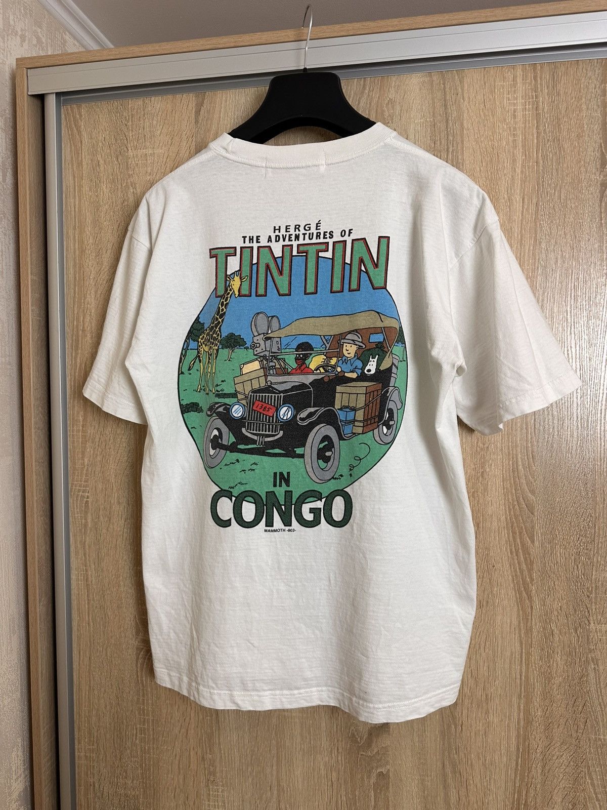 Cartoon Network 🔥 The Adventures of Tintin in Congo Vintage Cartoon T Shirt Size US XL / EU 56 / 4 - 1 Thumbnail
