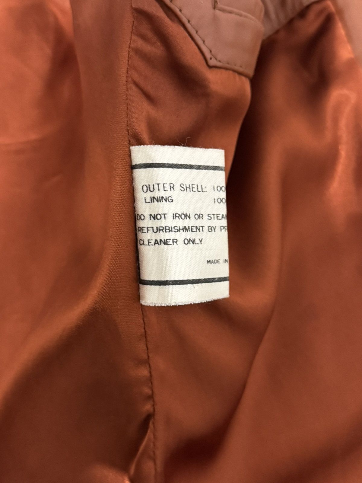 Vintage 70s RED 100% LEATHER JACKET SMALL W/ SATIN LINING KOREAN Size US S / EU 44-46 / 1 - 6 Thumbnail