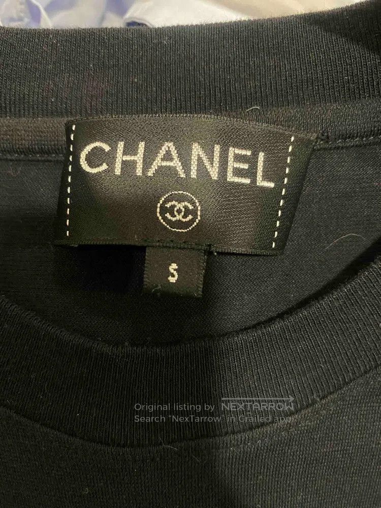 Chanel Chanel Black camelia sequin graffiti sweatshirt Size S / US 4 / IT 40 - 3 Thumbnail