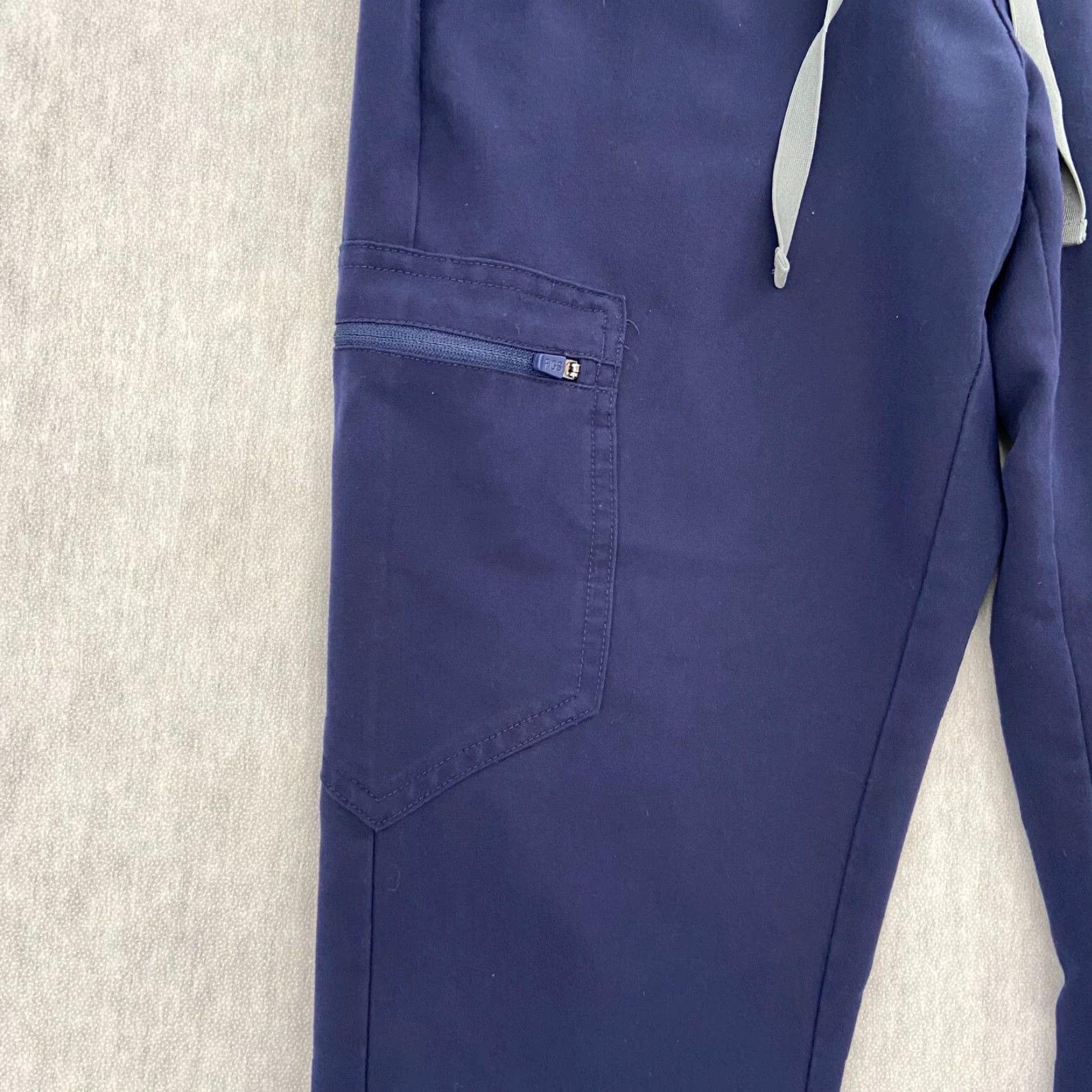 Vintage Figs Scrub Pants Womens XS Blue Zamora Joggers Technical Collection Ladies Size 26" / US 2 / IT 38 - 6 Thumbnail