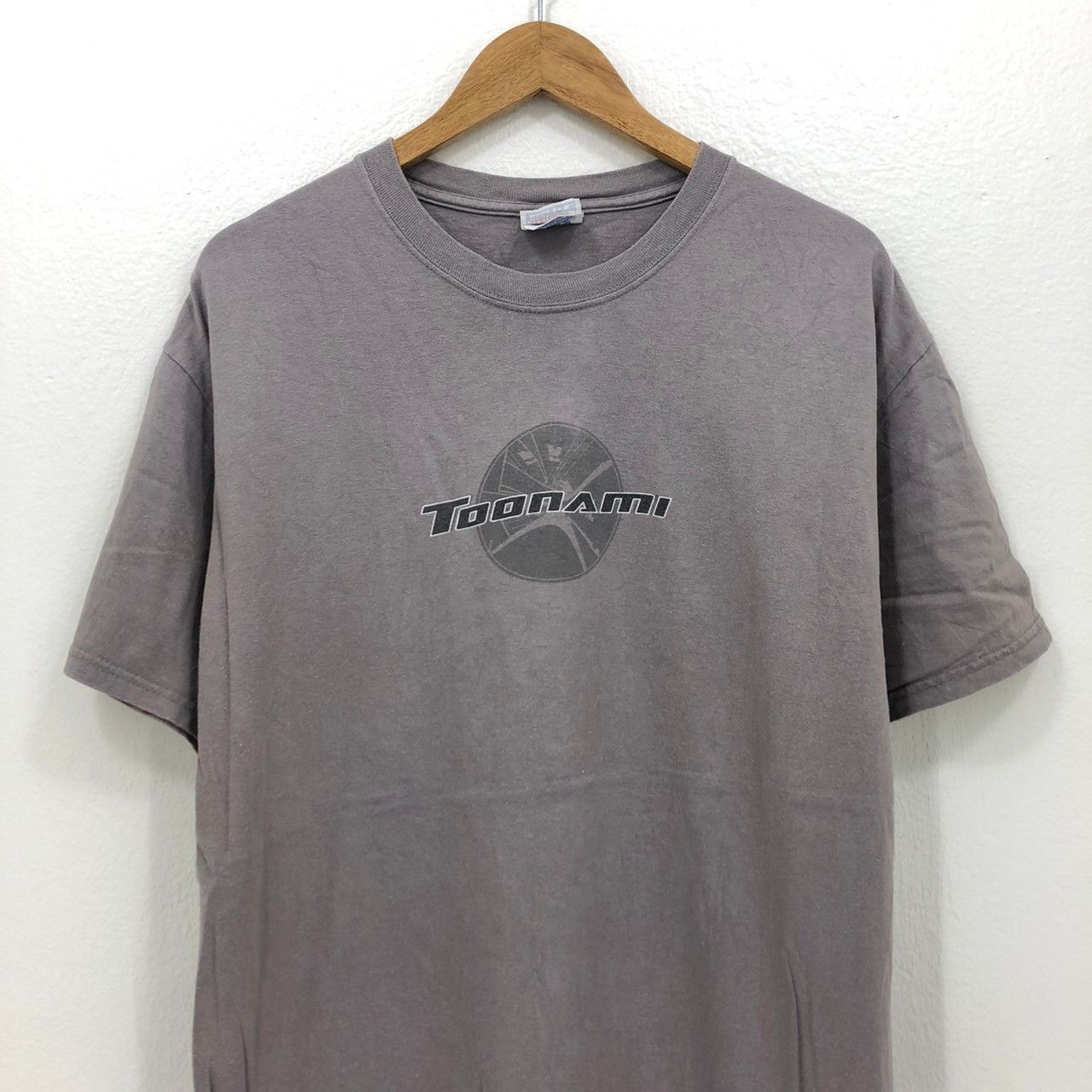 image of Toonami Cartoon Network Adult Swim Anime Shirt in Grey, Men's (Size Large)