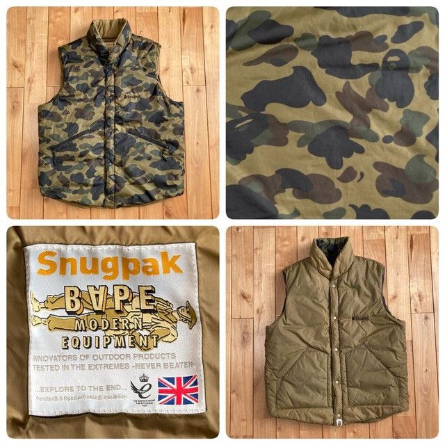 Bape 🔥Reversible🔥 Snugpak × BAPE CAMO Batting Vest a bathing ape Size US XL / EU 56 / 4 - 1 Thumbnail