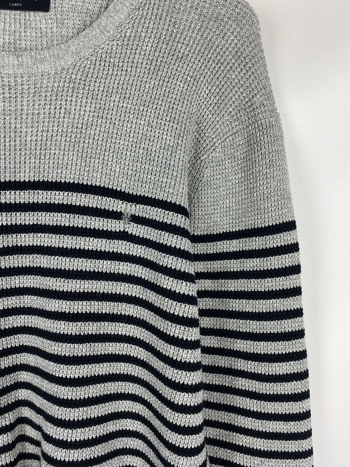 Allsaints × Japanese Brand Allsaints Trias Breton Crew Neck striped sweater pullover Size US L / EU 52-54 / 3 - 8 Thumbnail