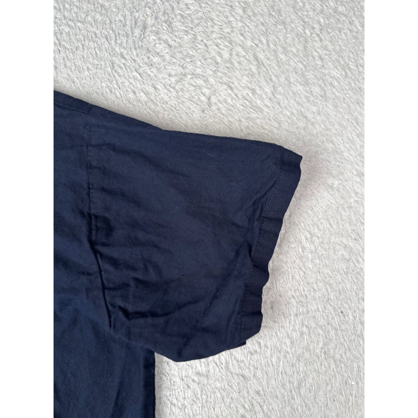 Vintage Guayaberas Shirt Mens Adult Small CH Blue White Cotton Blend Short Sleeve Pocket Embroidered Aloha Beach Hawaiian Vacation Resort Size US M / EU 48-50 / 2 - 2 Thumbnail