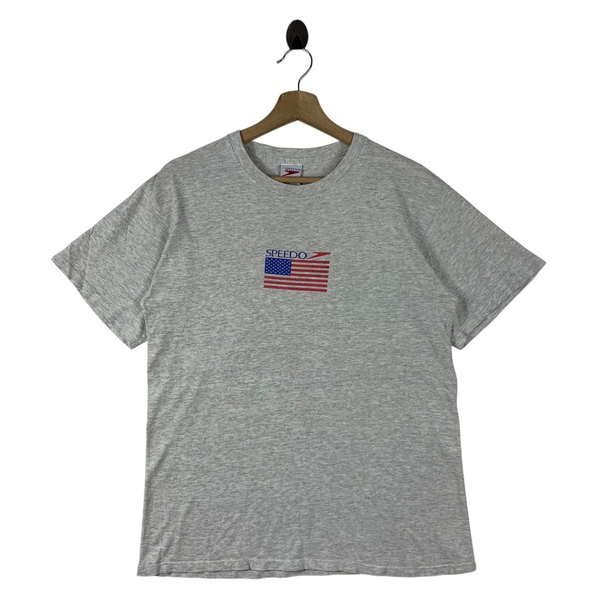 Speedo × Vintage Vintage 90s SPEEDO big logo back logo Surfing tee Size US M / EU 48-50 / 2 - 2 Thumbnail