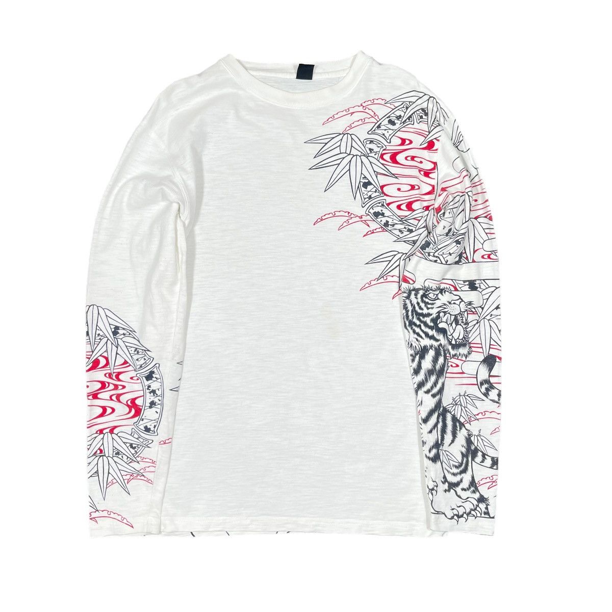 If Six Was Nine × Japanese Brand Sukajan Tiger Tattoo Art Punk Grunge Japanese T Shirt Size US L / EU 52-54 / 3 - 5 Thumbnail