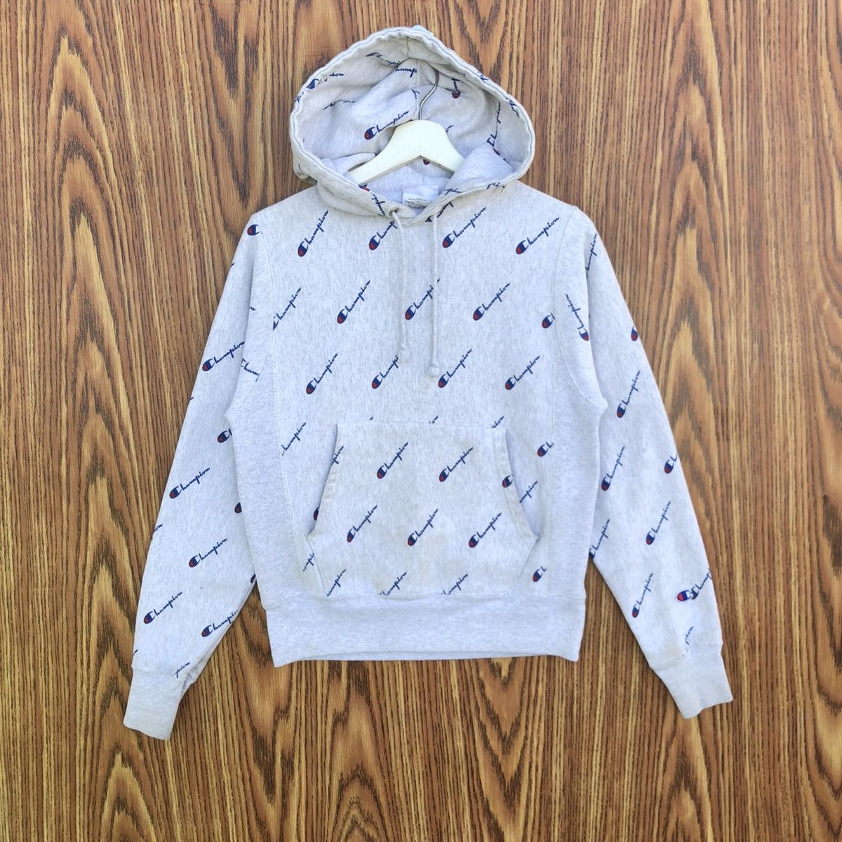 Champion Vintage Champion Reverse Weave all-over script print hoodie Size XS / US 0-2 / IT 36-38 - 1 Thumbnail