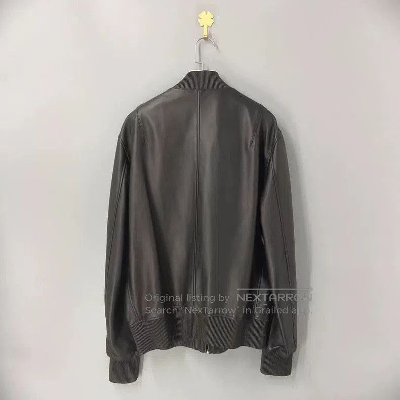 Givenchy Givenchy Logo Leather Bomber Jacket. Size US L / EU 52-54 / 3 - 2 Thumbnail