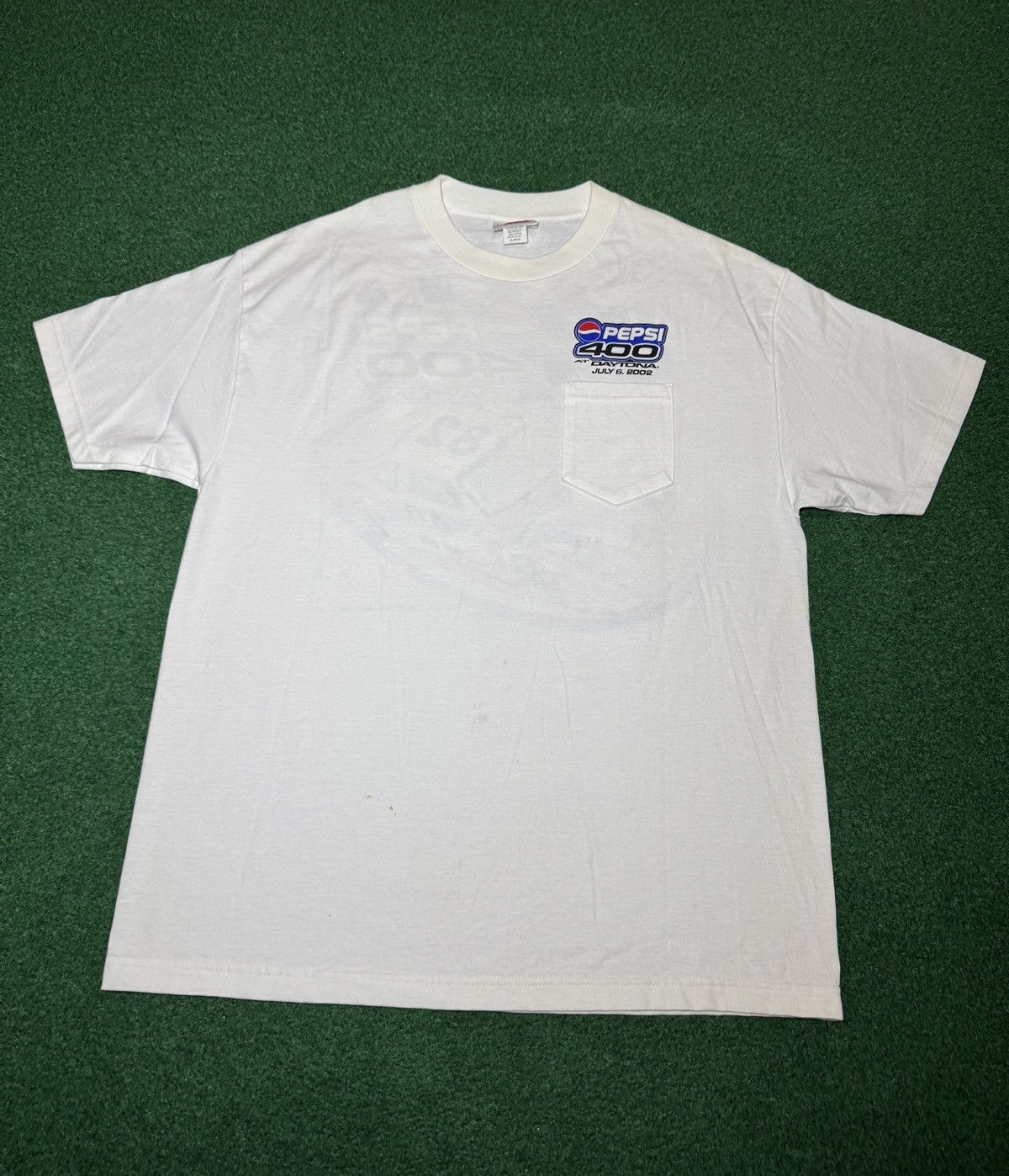 Pepsi Daytona 400 Pepsi Nascar Y2K Racing XL White T Shirt 23x32 Size US XL / EU 56 / 4 - 3 Thumbnail