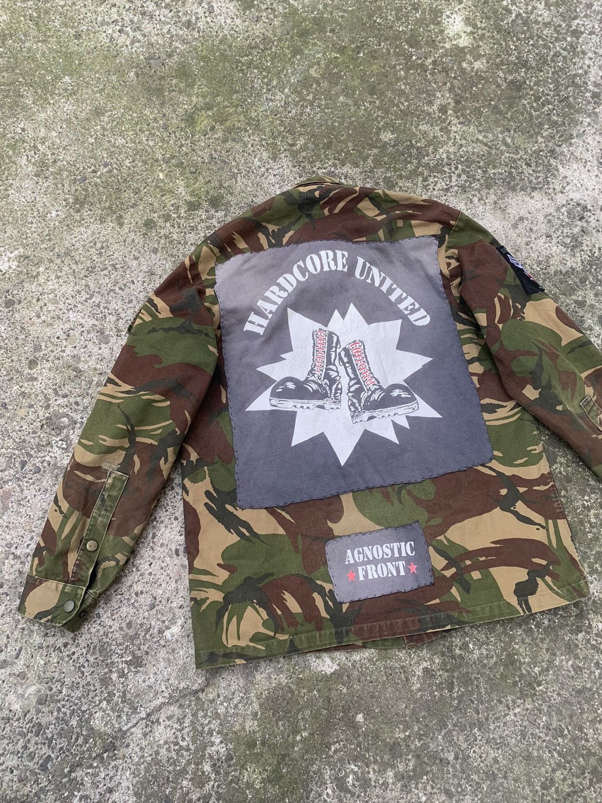 Other Custom Camo Punk Jacket w/ Patches MARQUARDT + SCHULZ Size US L / EU 52-54 / 3 - 16 Thumbnail