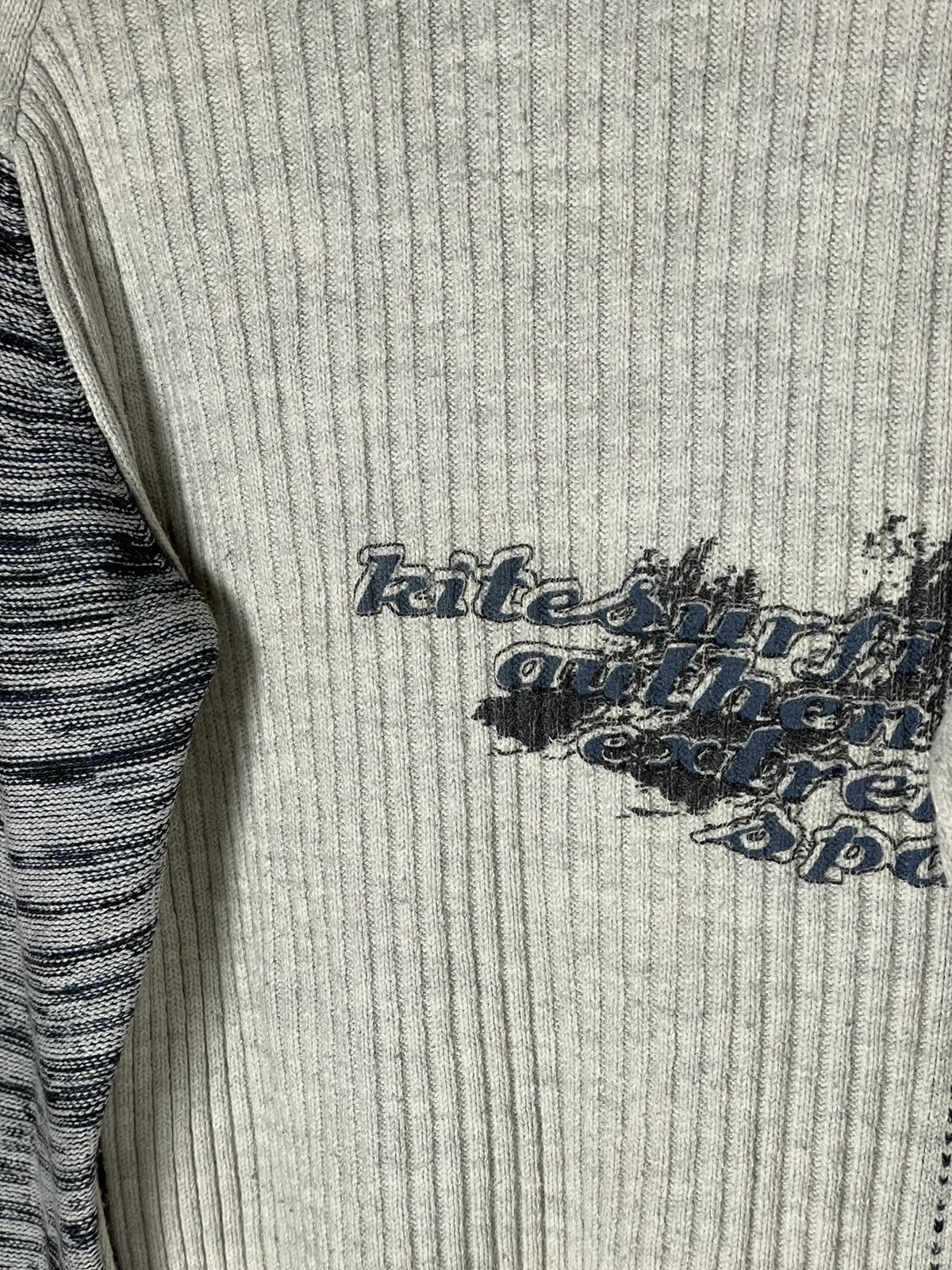 Tribal Streetwear × Vintage Y2K VTG 2000s Japanese 3D Striped Knit Sweater Size US M / EU 48-50 / 2 - 8 Thumbnail