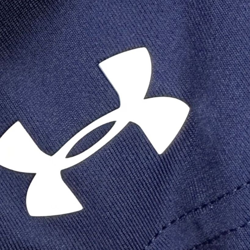 Under Armour Under Armour Heat Gear Polo Shirt Mens Large Blue Striped Short Sleeve Rugby Logo Golf Polo Shirt Mens Large Blue Striped Size US L / EU 52-54 / 3 - 6 Thumbnail