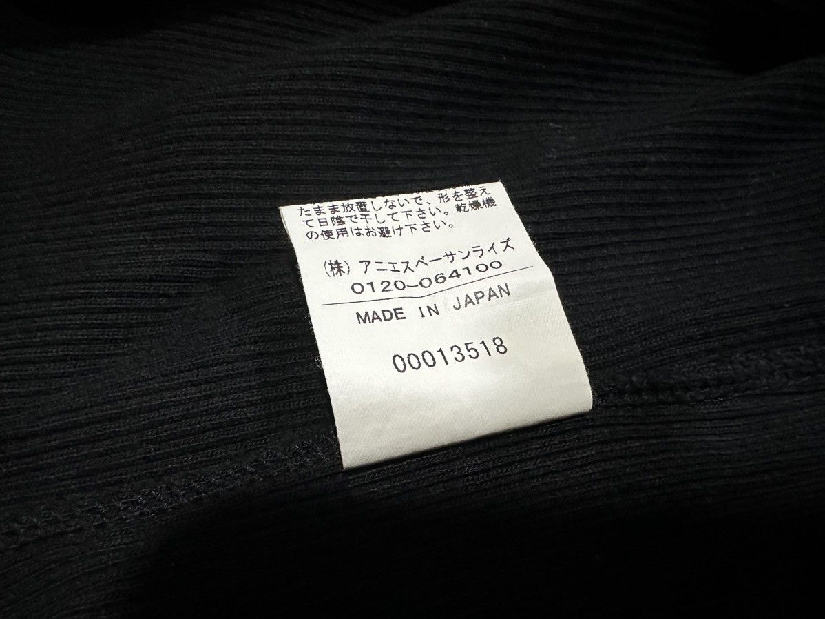 Designer × Japanese Brand × agnes b. 🔥Vintage Agnes B Homme Black Ribbed Knit Tee Size US L / EU 52-54 / 3 - 7 Thumbnail