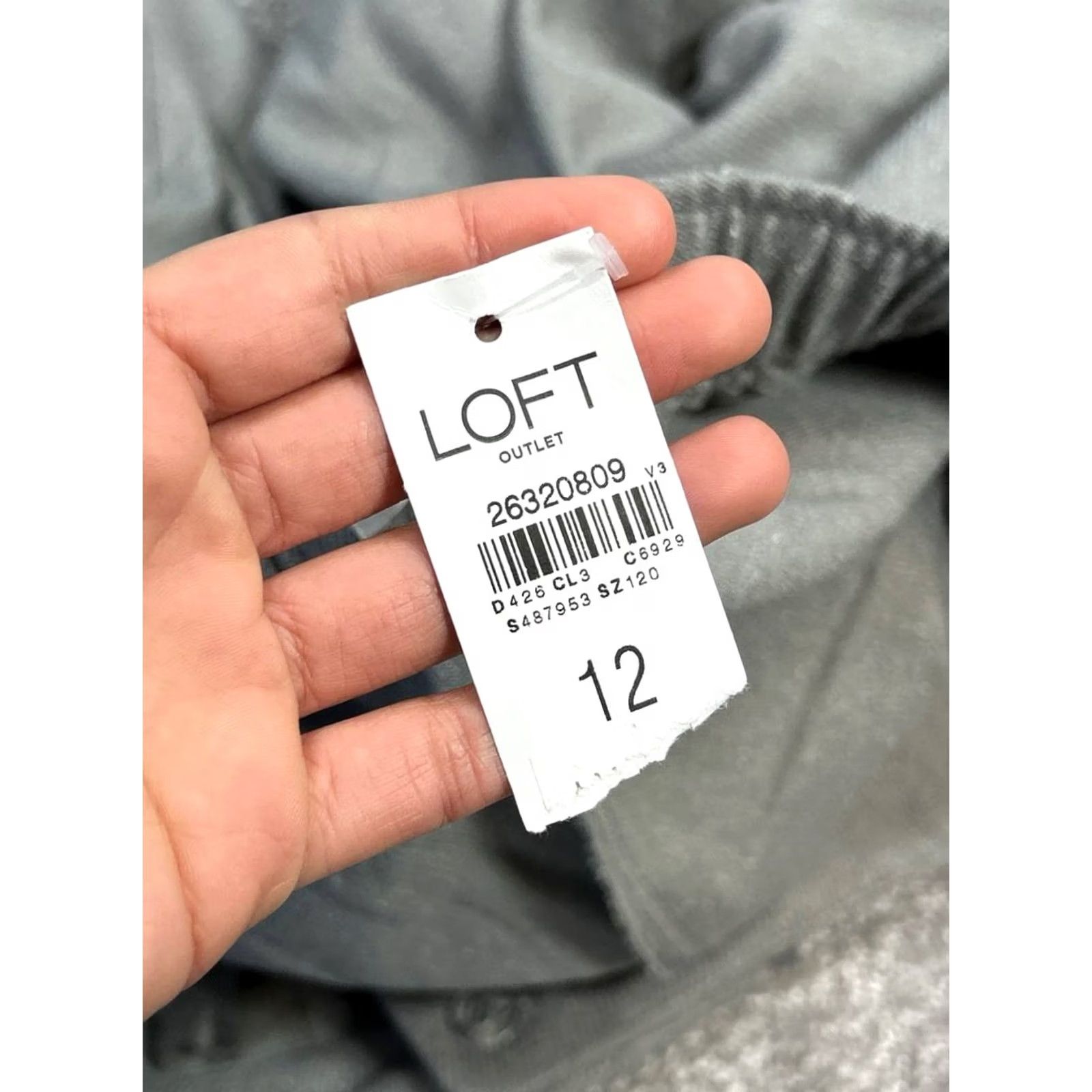 Loft Loft Dress Pants Womens 12 Gray Pleated High Rise Tapered Paperbag Tie Waist Nylon Blend Dress Pants Loft Women's 12 Gray Size 34" / US 12 / IT 48 - 7 Thumbnail