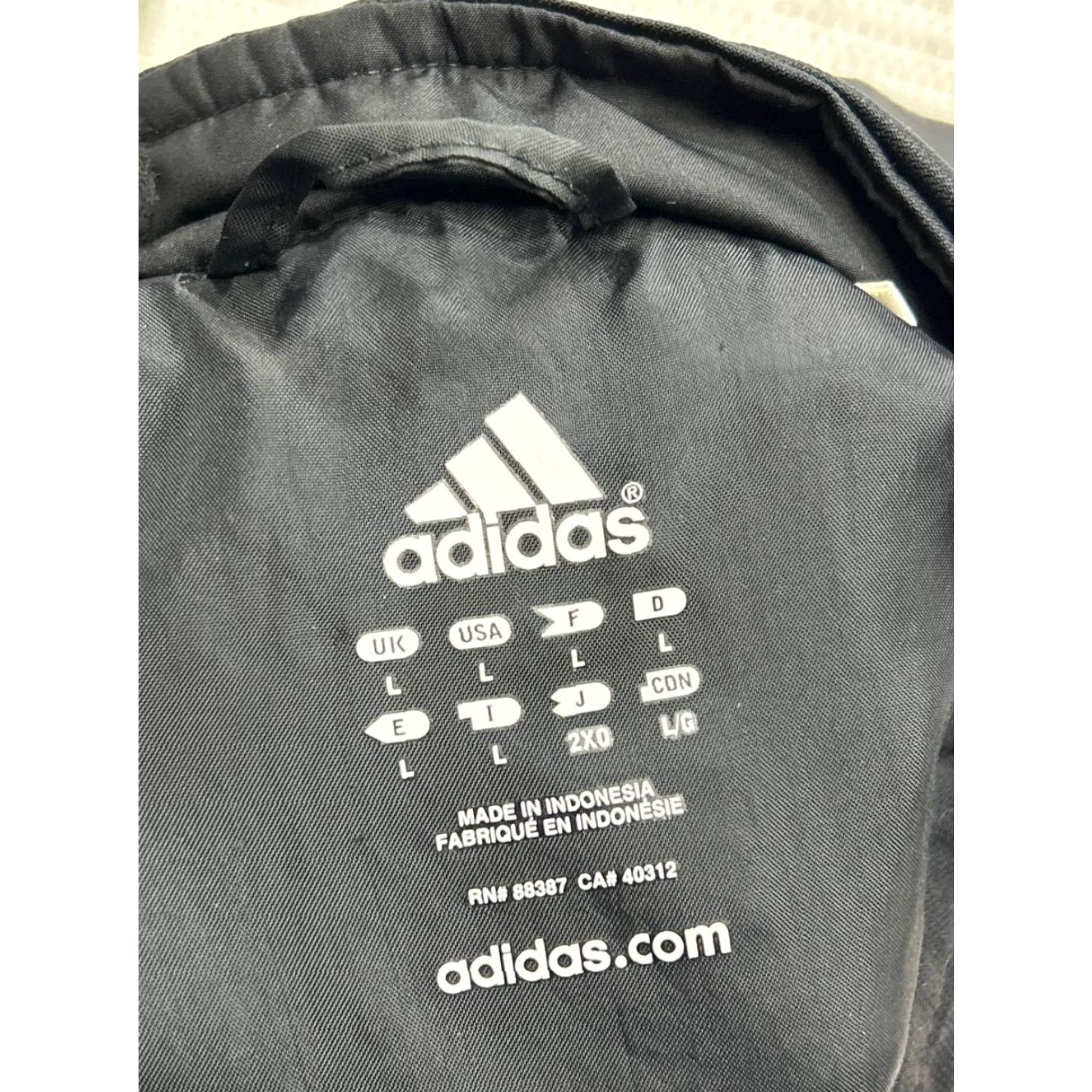 Adidas Adidas Track Jacket Mens L Black Running Full Zip Jacket Size US L / EU 52-54 / 3 - 3 Thumbnail