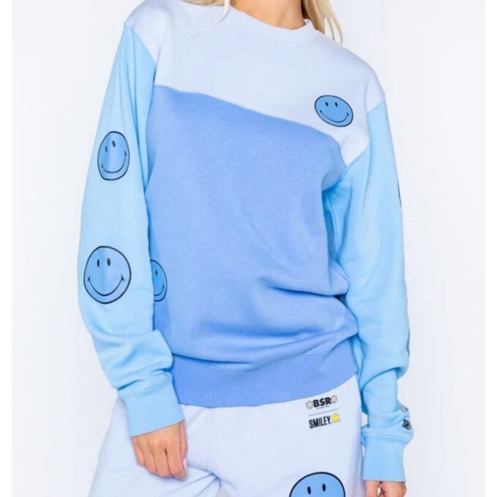 Athleta By Samii Ryan Women Smiley pullover Cotton Blend MA001364 Size M / US 6-8 / IT 42-44 - 2 Thumbnail