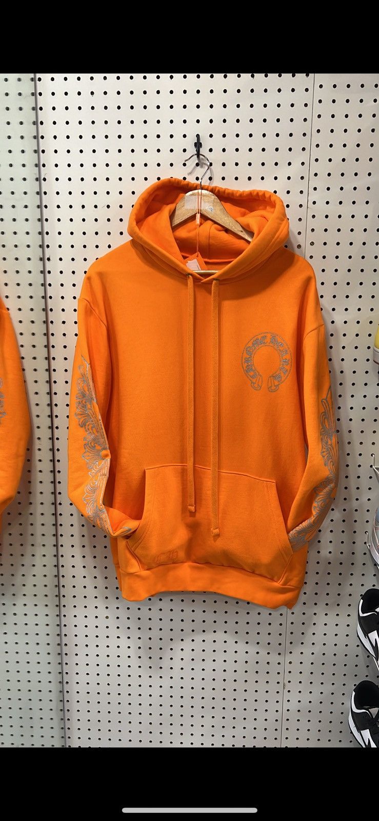 Chrome Hearts Chrome Hearts Ultra Miami Horseshoe Hoodie Orange/ Silver Size US M / EU 48-50 / 2 - 1 Thumbnail