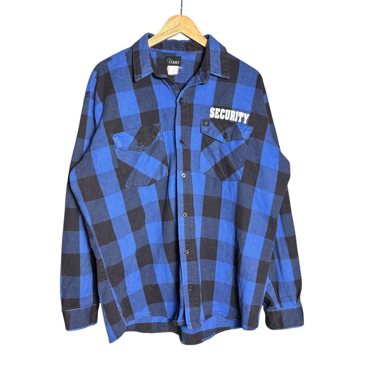 Flannel × Vintage Vintage Conet Security Canada Flannel Shirt Size US XL / EU 56 / 4 - 2 Thumbnail