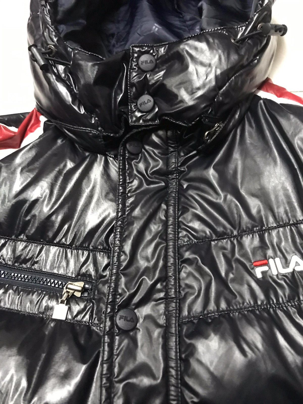 Fila STEAL💥VTG Fila D Italia Down Puffer Shiny Jacket Unisex Size US M / EU 48-50 / 2 - 12 Thumbnail