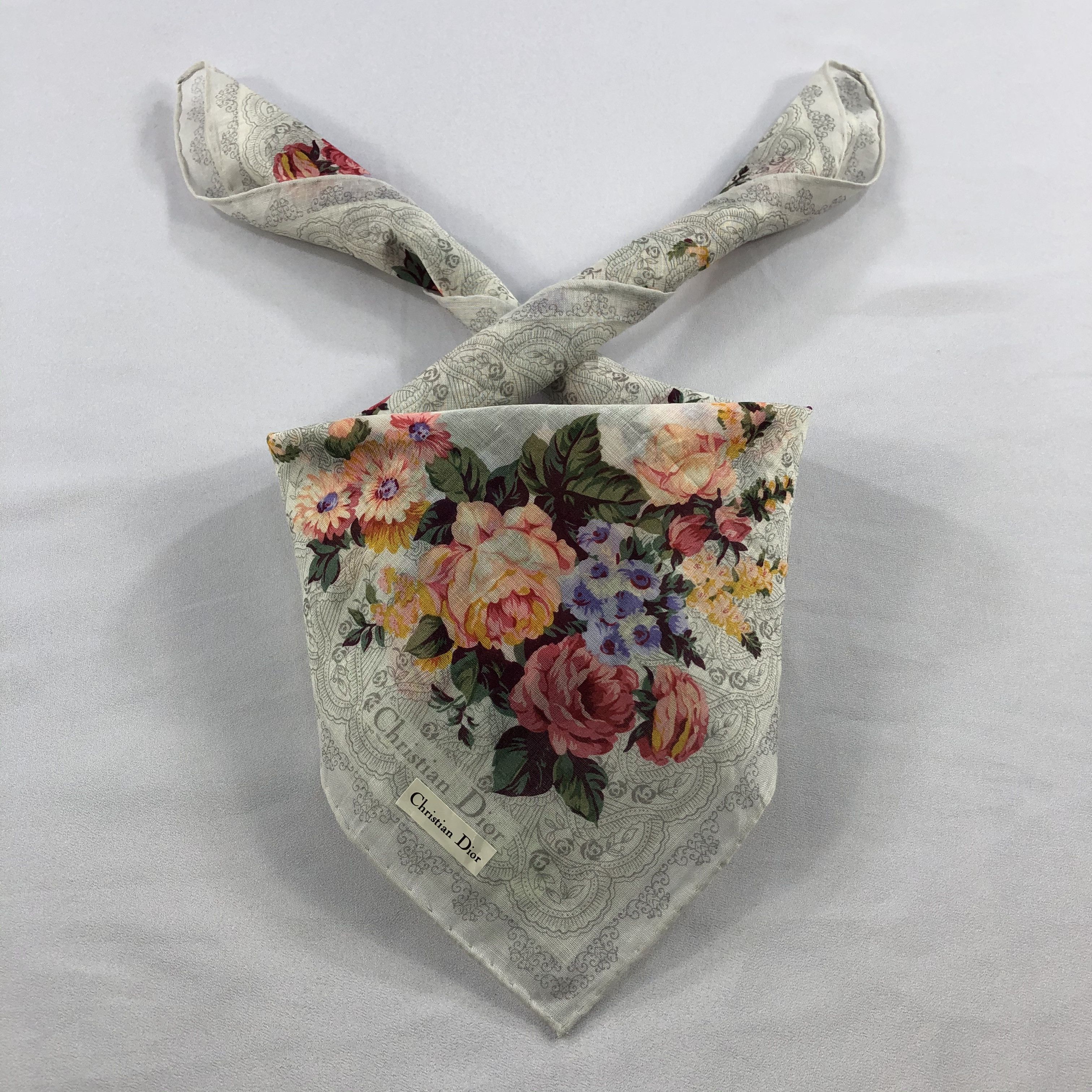 Vintage Christian Dior Neckerchief / Bandana / Handkerchief Size ONE SIZE - 1 Thumbnail