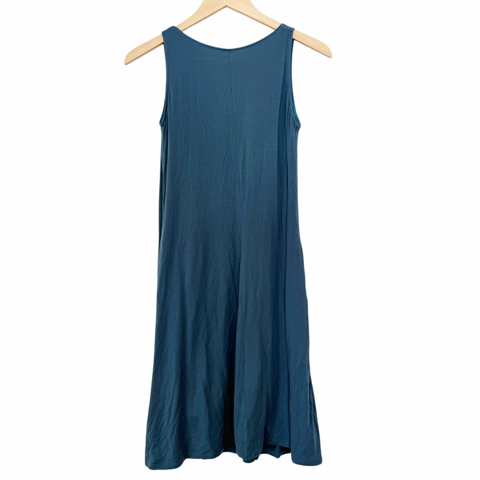 Other Garnet Hill Green Tencel Sleeveless Dress Sz XS Size XS / US 0-2 / IT 36-38 - 4 Thumbnail