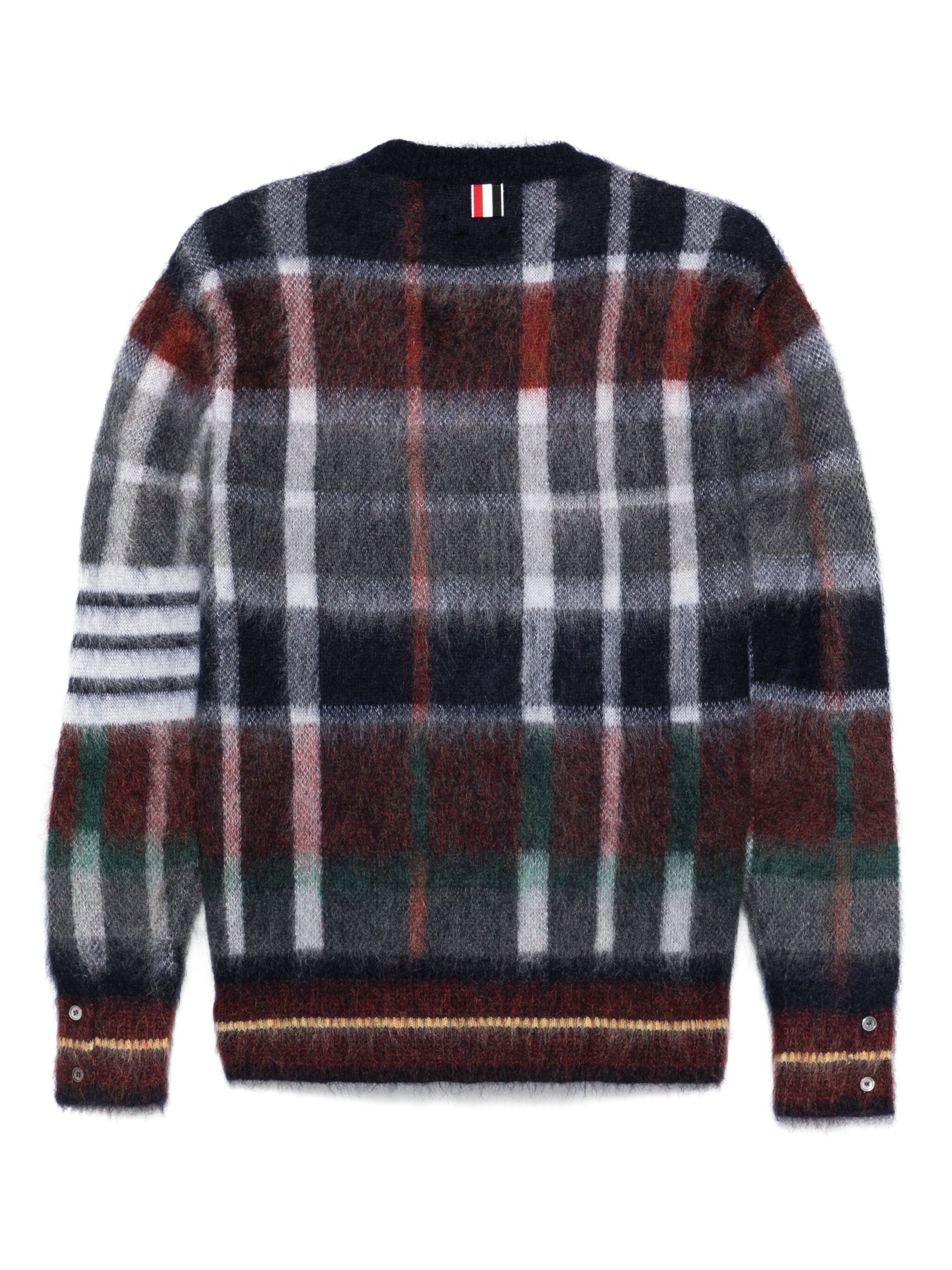 Thom Browne o1s22i1n1224 Mohair Crewneck Pullover in Multicolor Size US M / EU 48-50 / 2 - 2 Thumbnail