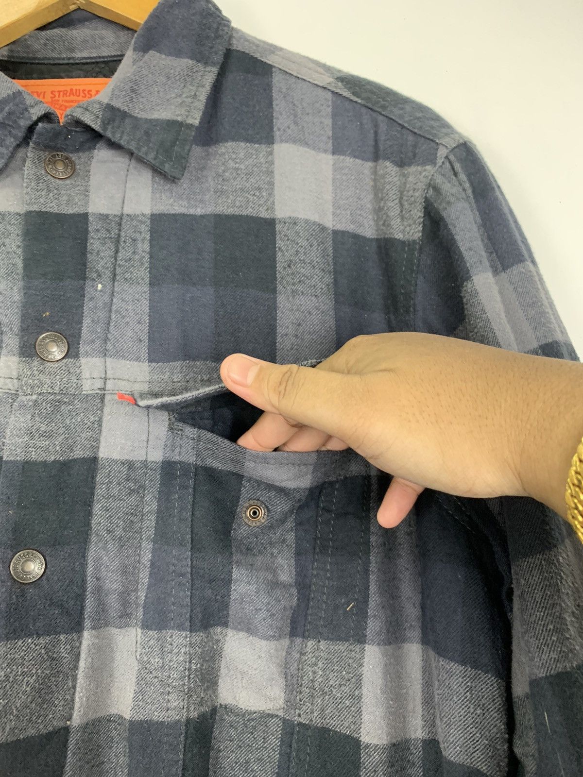 Flannel × Levi's × Vintage Vintage Levis flannel jacket Size US L / EU 52-54 / 3 - 10 Thumbnail