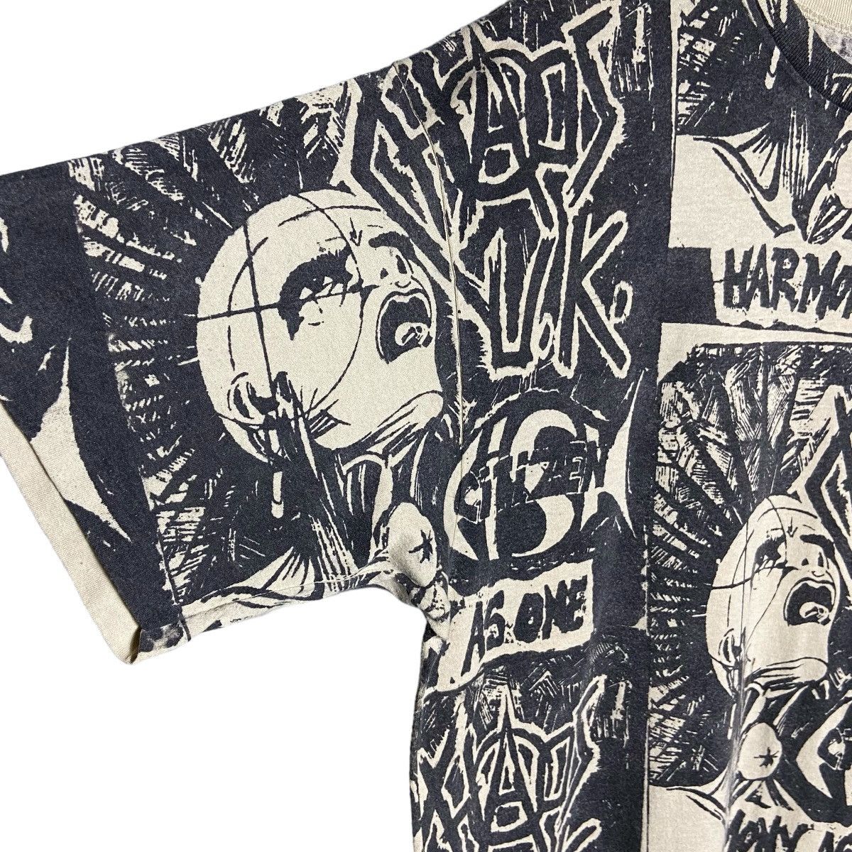 Band Tees Vintage 80s Chaos U.K. All Overprint Hardcore Punk Band Tee Size US XL / EU 56 / 4 - 5 Thumbnail